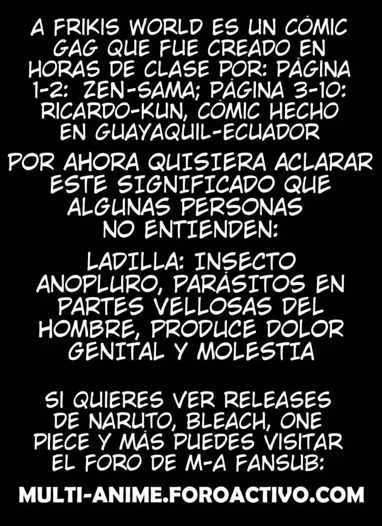 A Frikis World - Capítulo 1 - Página 1 - LectorTMOo