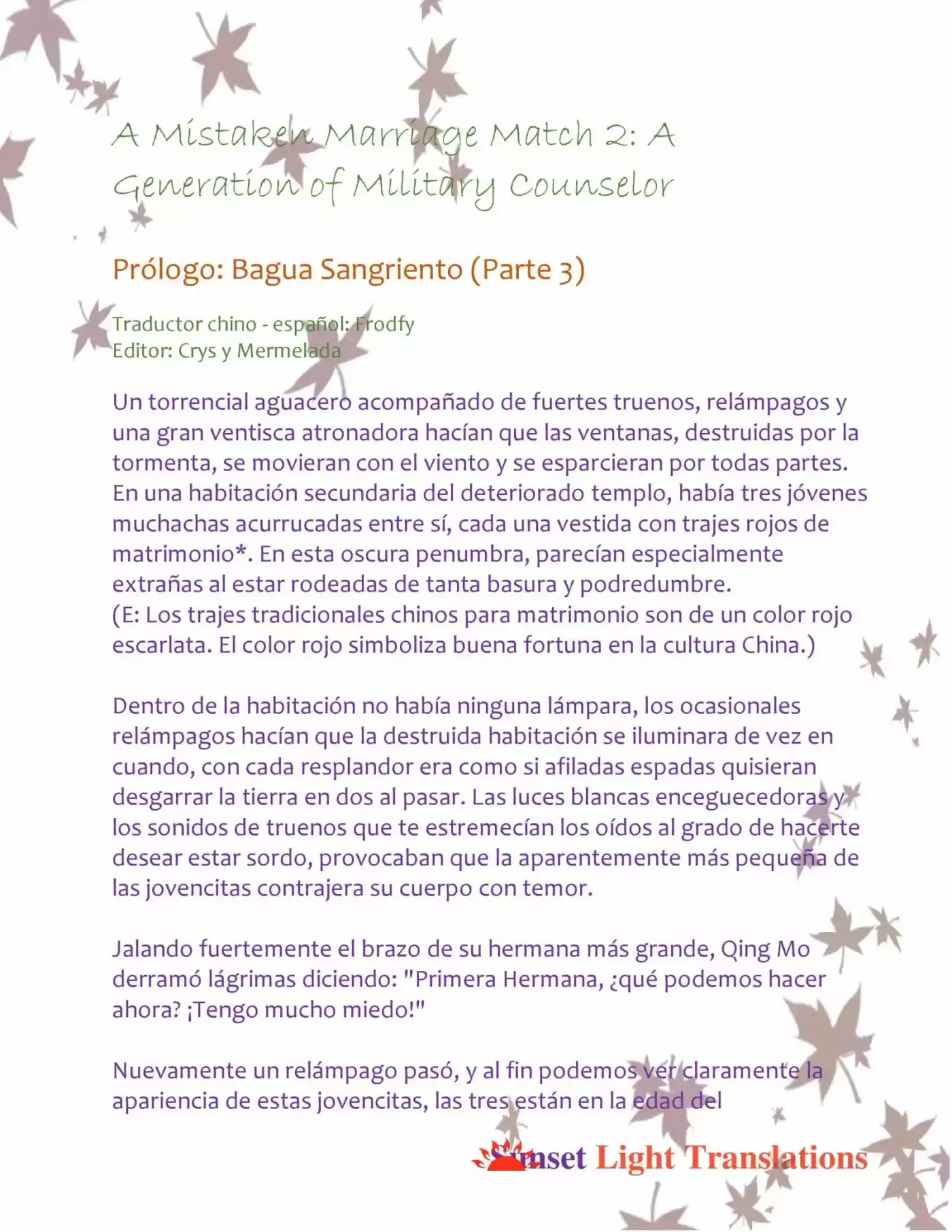 A Generation Of Military Counselor (Novela) - Capítulo 0.3 - Página 2 - LectorTMOo