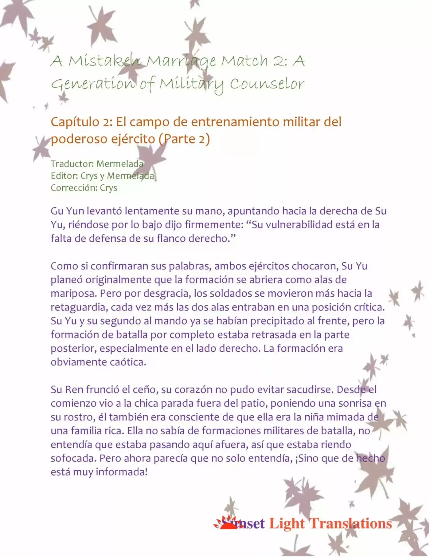 A Generation Of Military Counselor (Novela) - Capítulo 2.2 - Página 2 - LectorTMOo