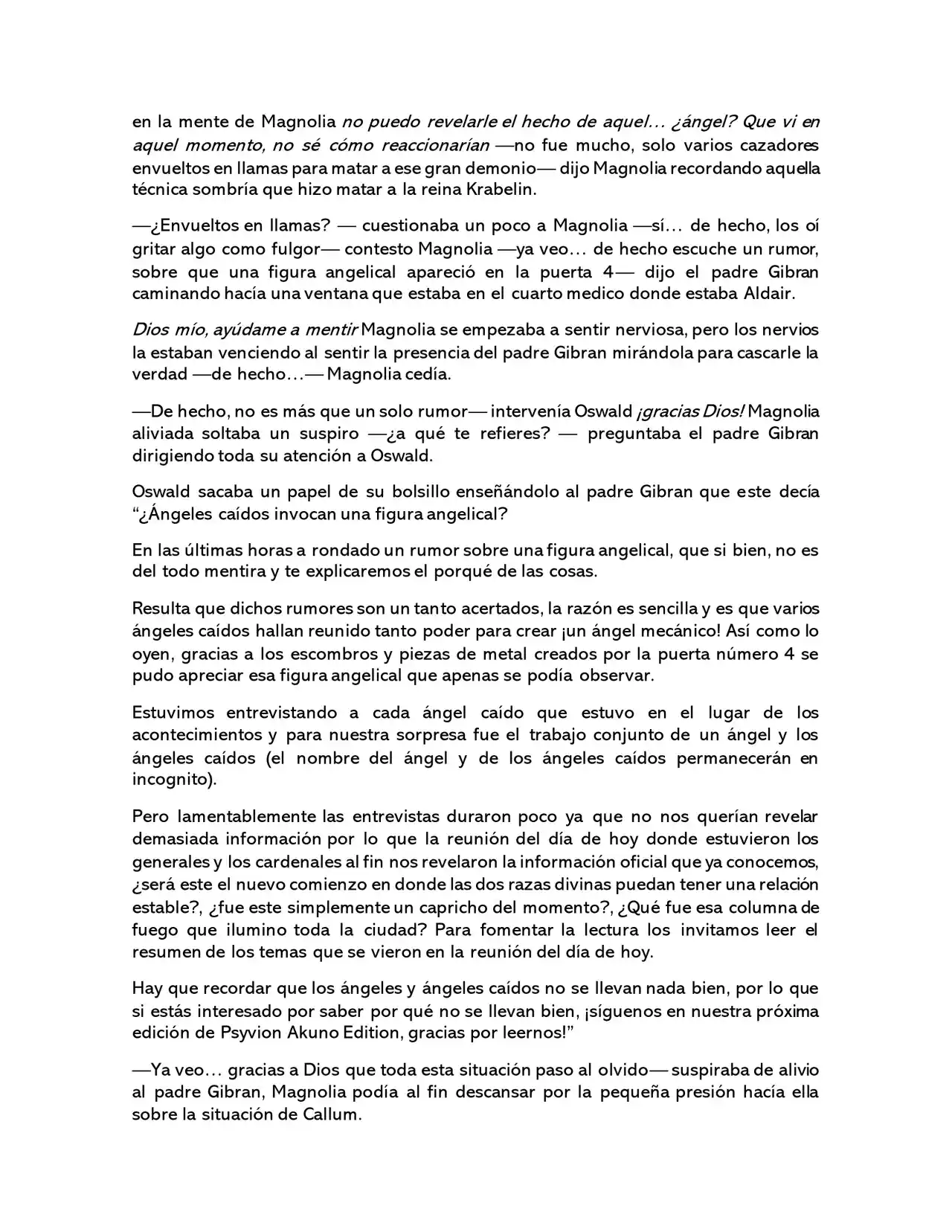 A La Luz De La Sombra (Novela) - Capítulo 16 - Página 2 - LectorTMOo