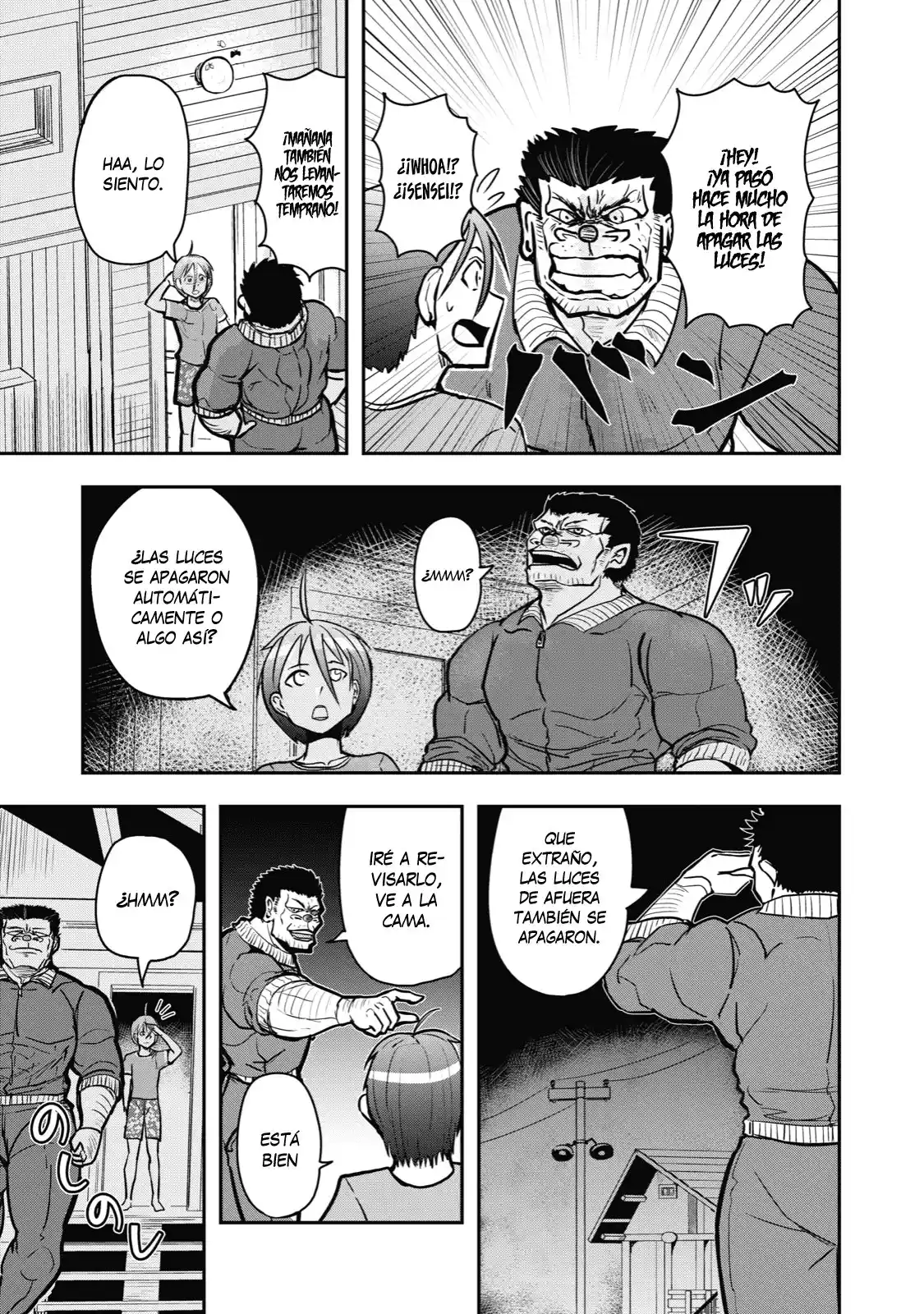 A Manga About The Kind Of PE Teacher Who Dies At The Start Of A School Horror Film capítulo 26 página 4