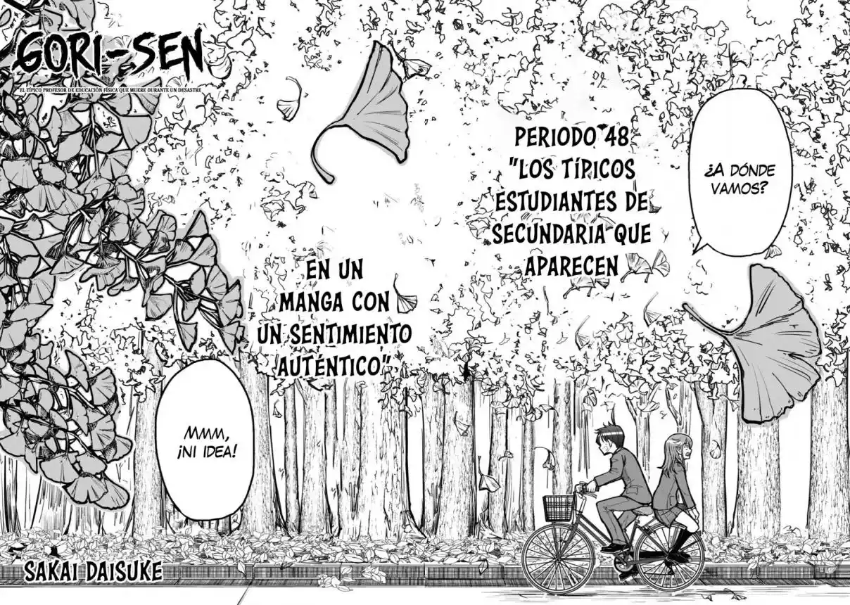 A Manga About The Kind Of PE Teacher Who Dies At The Start Of A School Horror Film capítulo 48 página 3