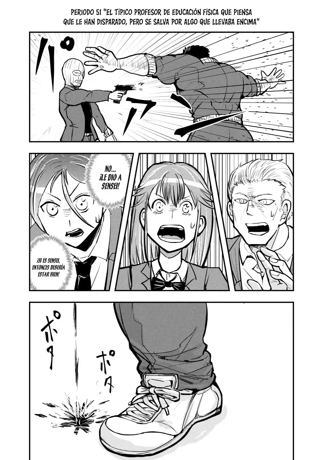 A Manga About The Kind Of PE Teacher Who Dies At The Start Of A School Horror Film capítulo 51 página 2
