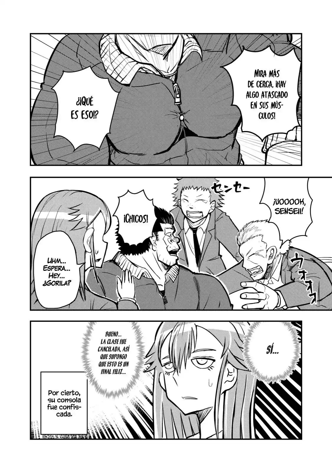 A Manga About The Kind Of PE Teacher Who Dies At The Start Of A School Horror Film capítulo 51 página 12