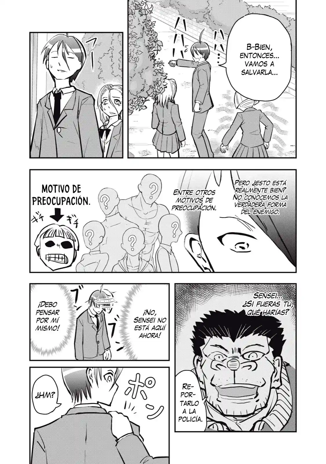 A Manga About The Kind Of PE Teacher Who Dies At The Start Of A School Horror Film capítulo 56 página 14
