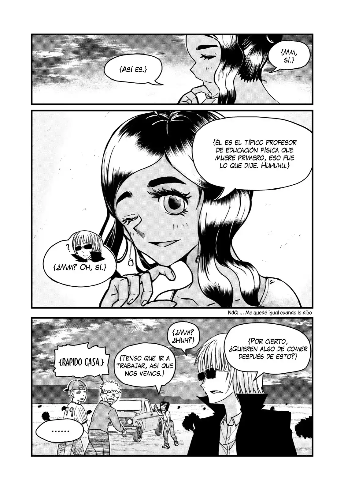 A Manga About The Kind Of PE Teacher Who Dies At The Start Of A School Horror Film capítulo 68.5 página 8