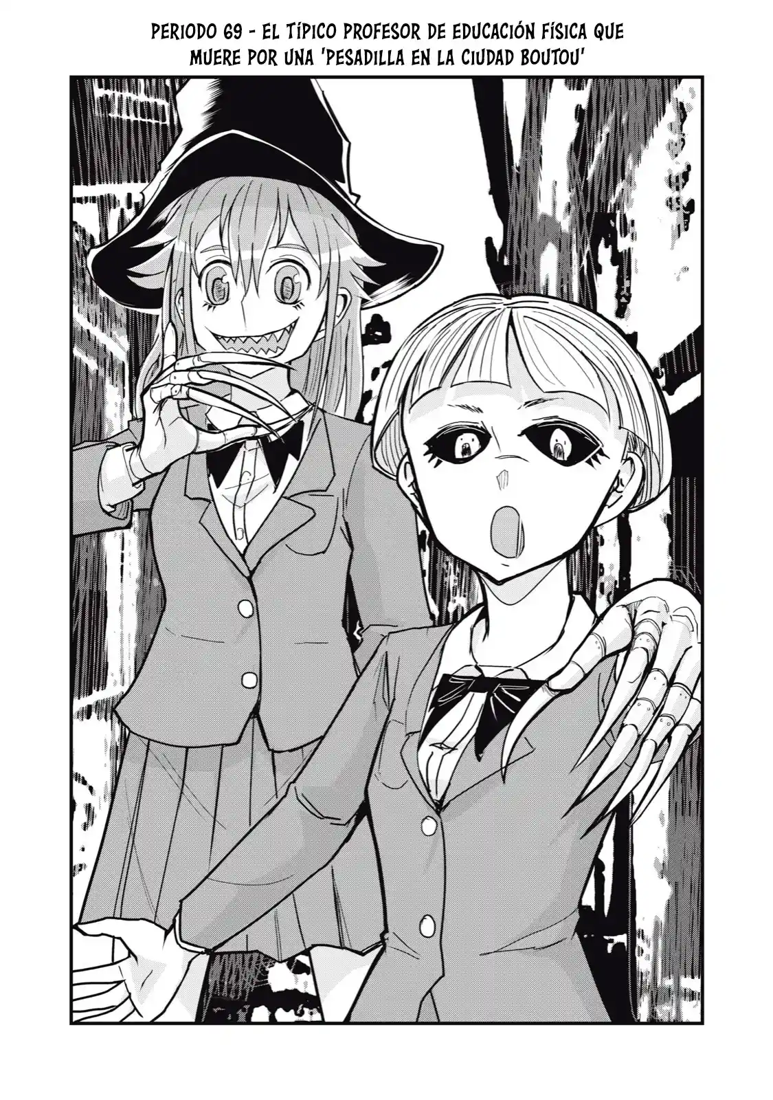 A Manga About The Kind Of PE Teacher Who Dies At The Start Of A School Horror Film capítulo 69 página 3