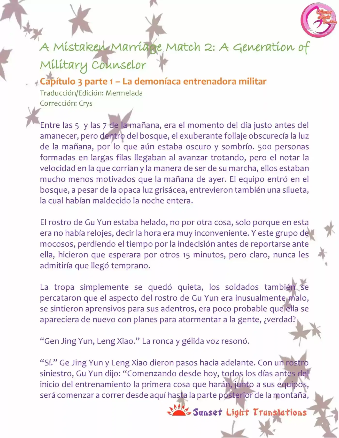 A Mistaken Marriage Match 2: A Generation Of Military Counselor (Novela) - Capítulo 3.1 - Página 2 - LectorTMOo