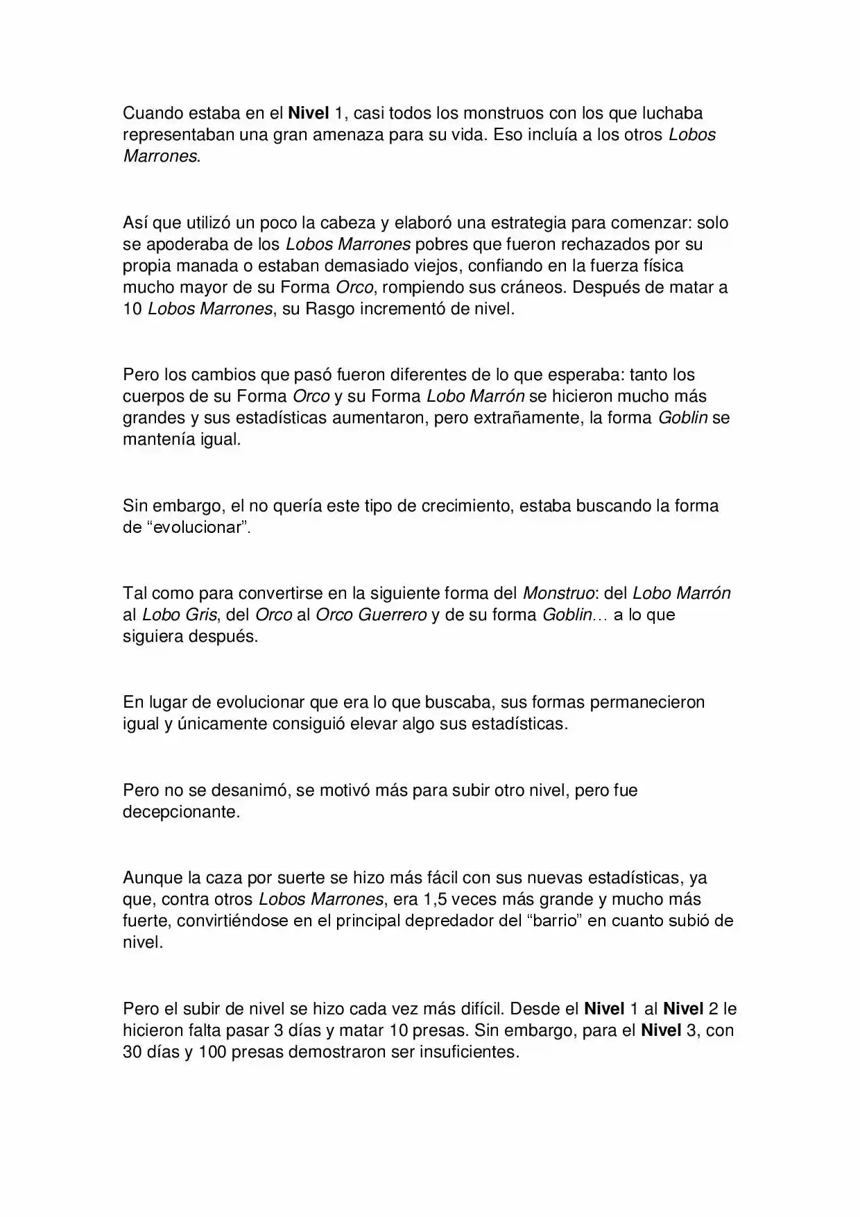 A Monster Who Levels Up (Novela) - Capítulo 2 - Página 5 - LectorTMOo