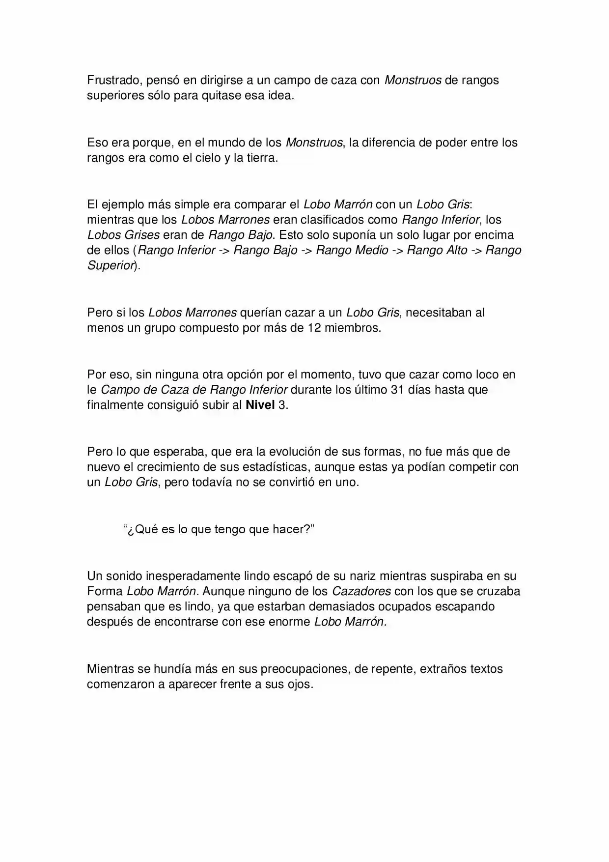 A Monster Who Levels Up (Novela) - Capítulo 2 - Página 6 - LectorTMOo