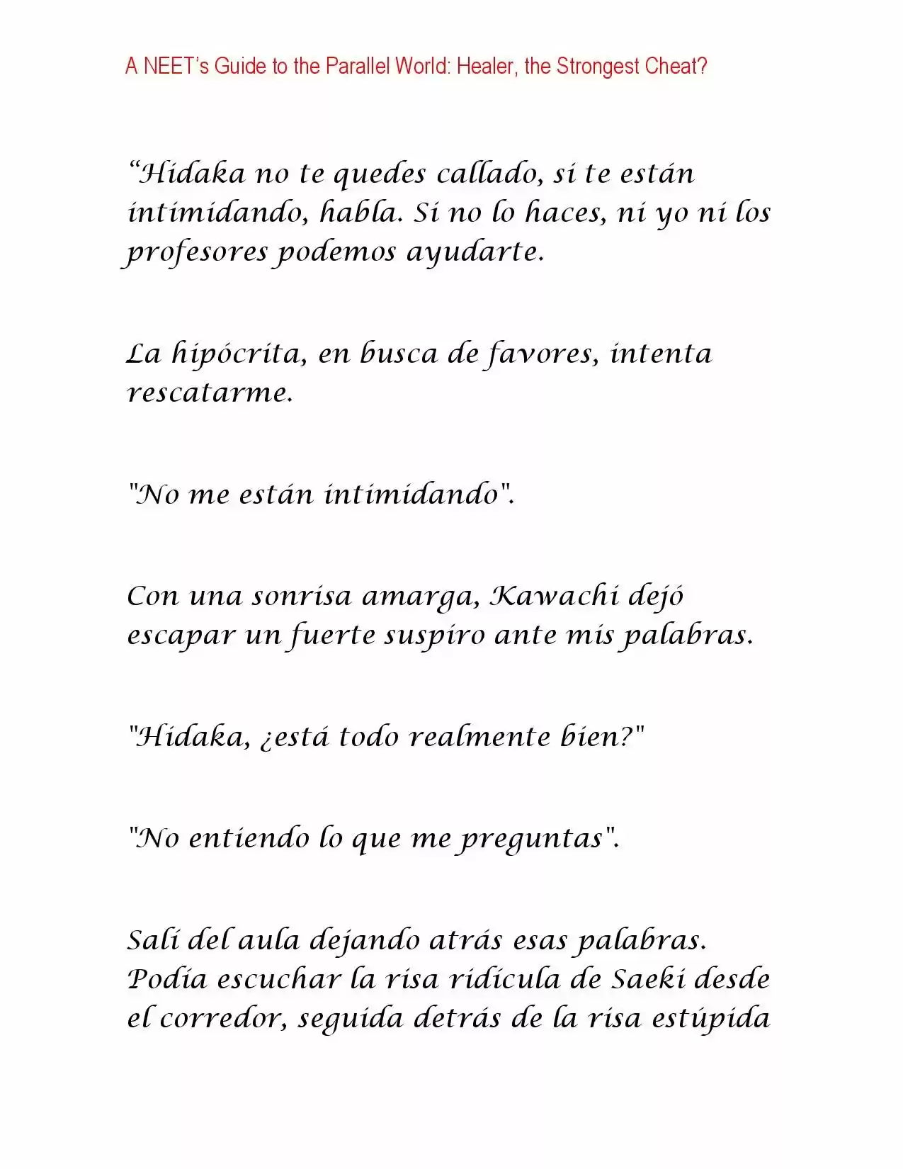 A NEET's Guide To The Parallel World: Healer, The Strongest Cheat? (Novela) - Capítulo 1 - Página 4 - LectorTMOo