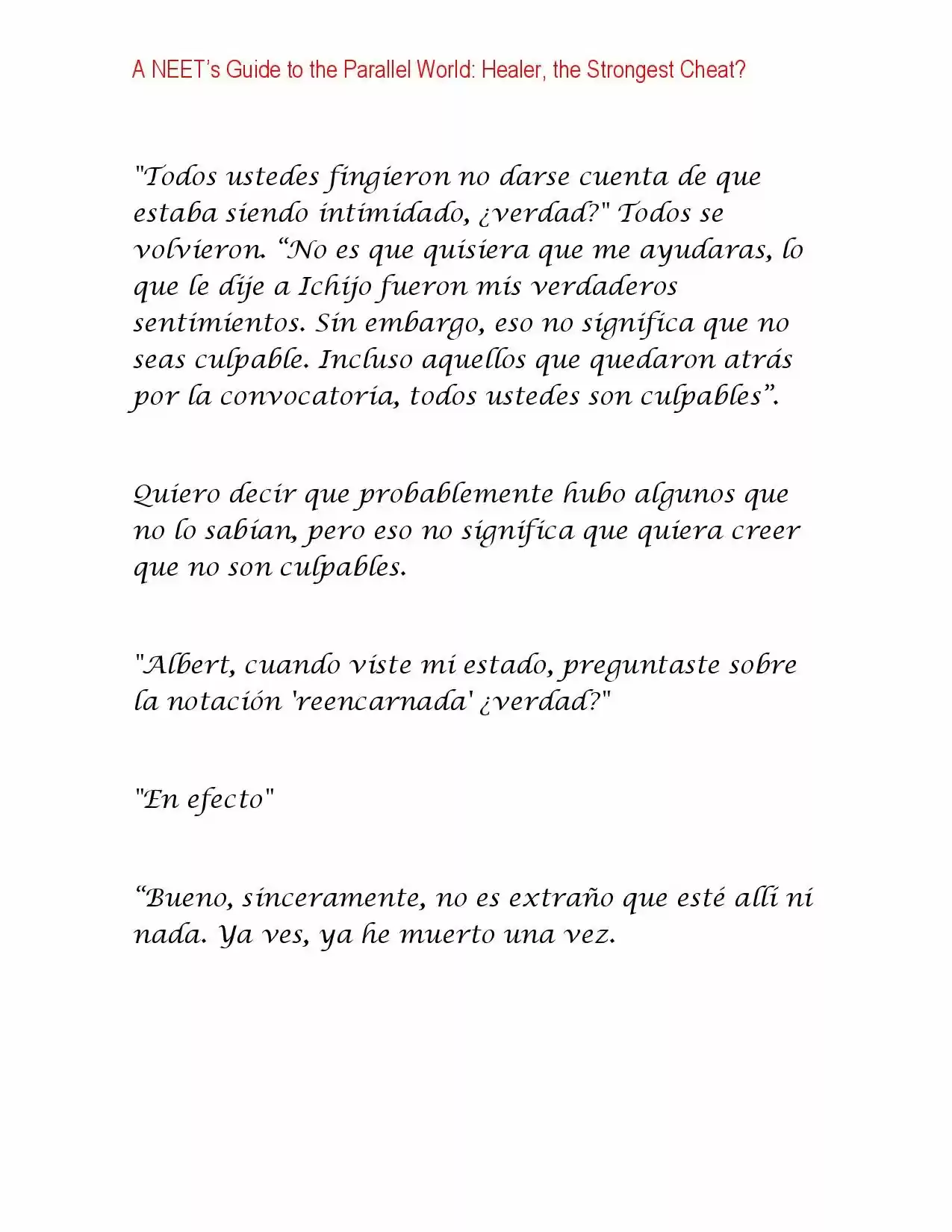 A NEET's Guide To The Parallel World: Healer, The Strongest Cheat? (Novela) - Capítulo 3 - Página 7 - LectorTMOo