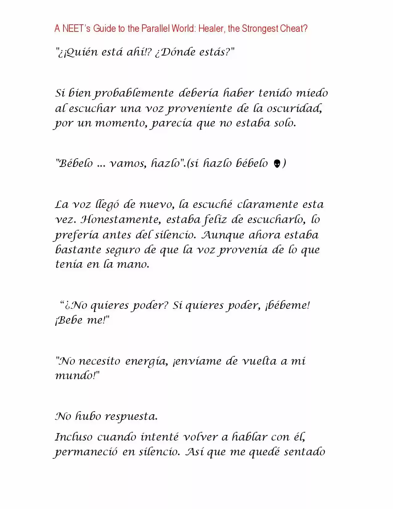 A NEET's Guide To The Parallel World: Healer, The Strongest Cheat? (Novela) - Capítulo 4 - Página 8 - LectorTMOo