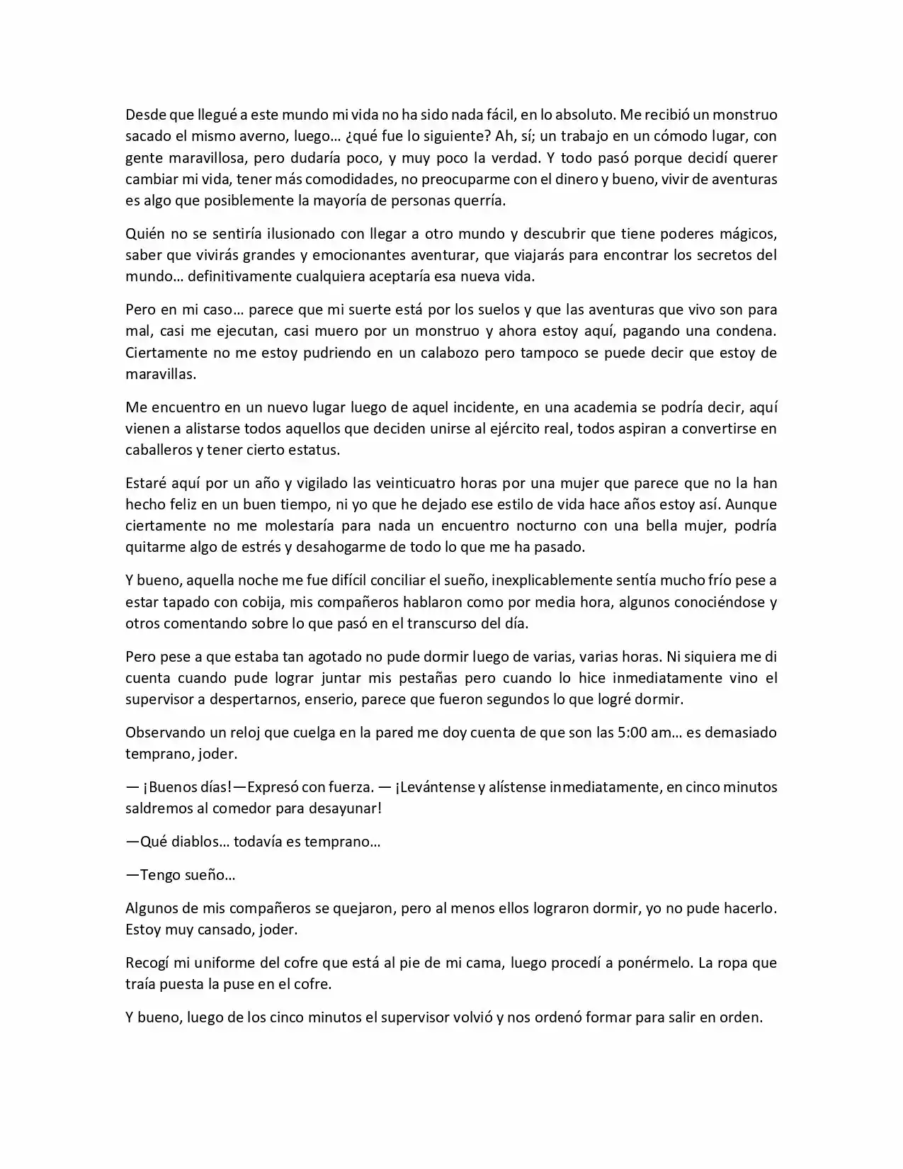 A New Beginning In Another World (Novela) - Capítulo 25 - Página 1 - LectorTMOo