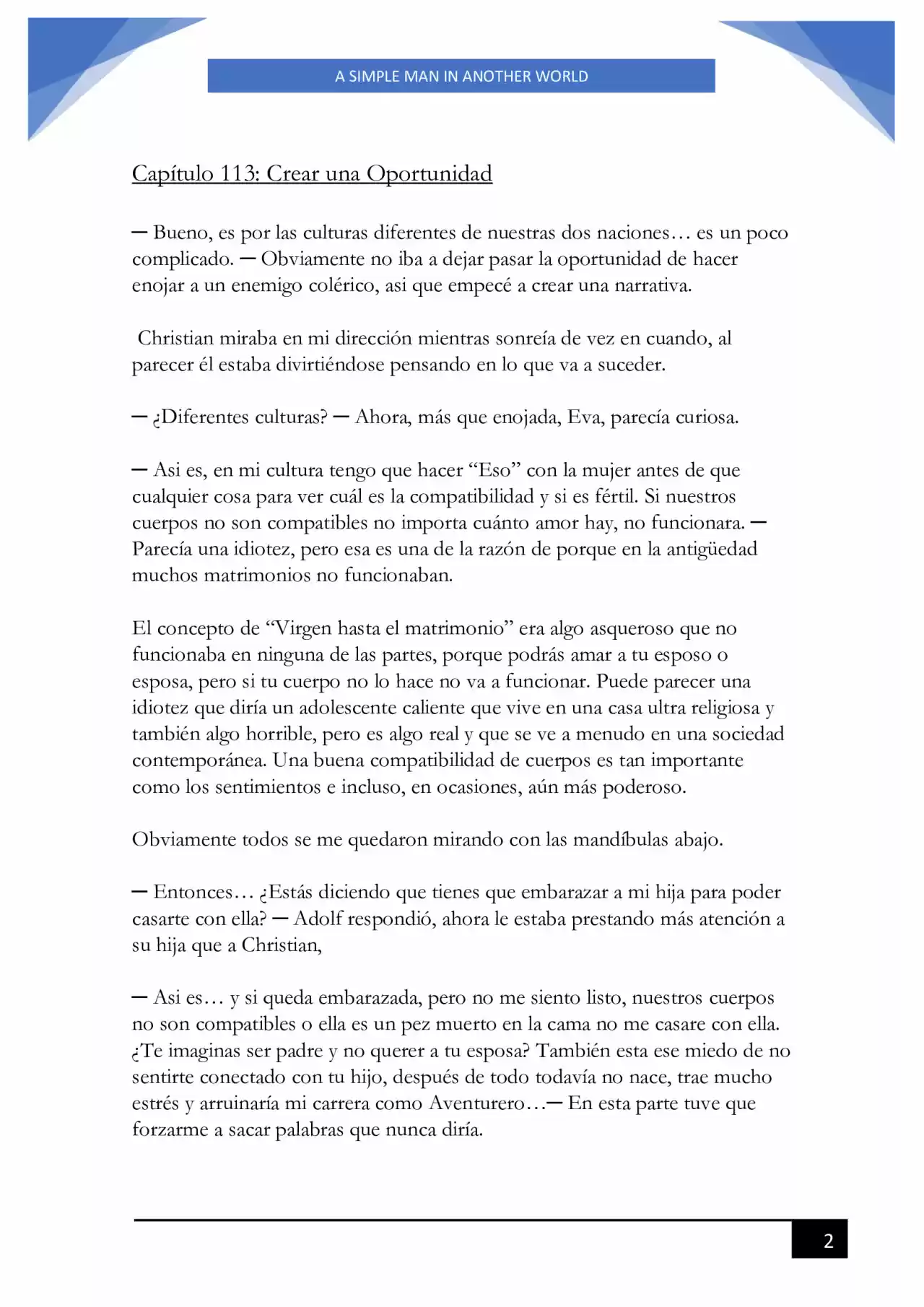 A Simple Man In Another World (Novela) - Capítulo 113 - Página 2 - LectorTMOo