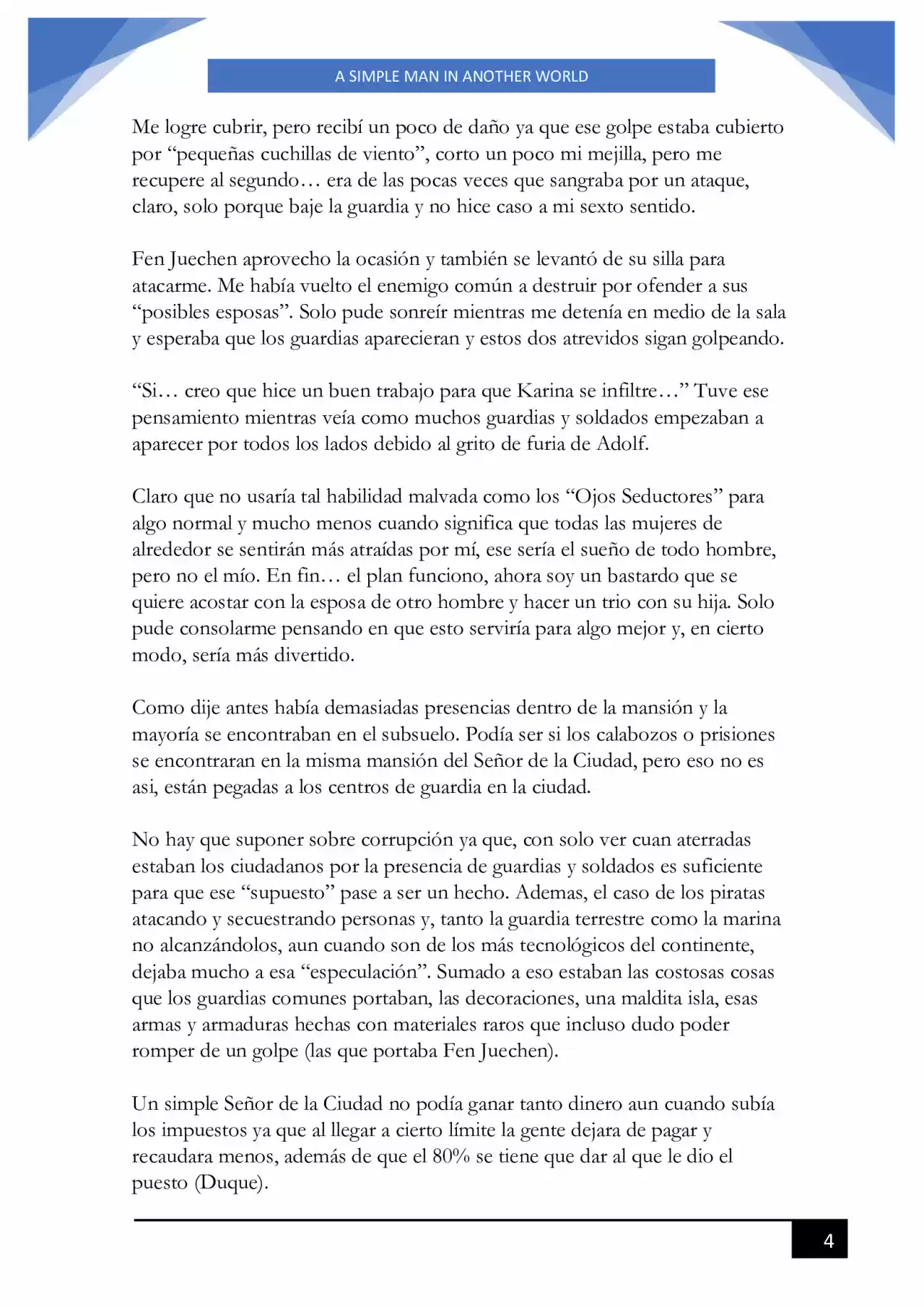 A Simple Man In Another World (Novela) - Capítulo 113 - Página 4 - LectorTMOo