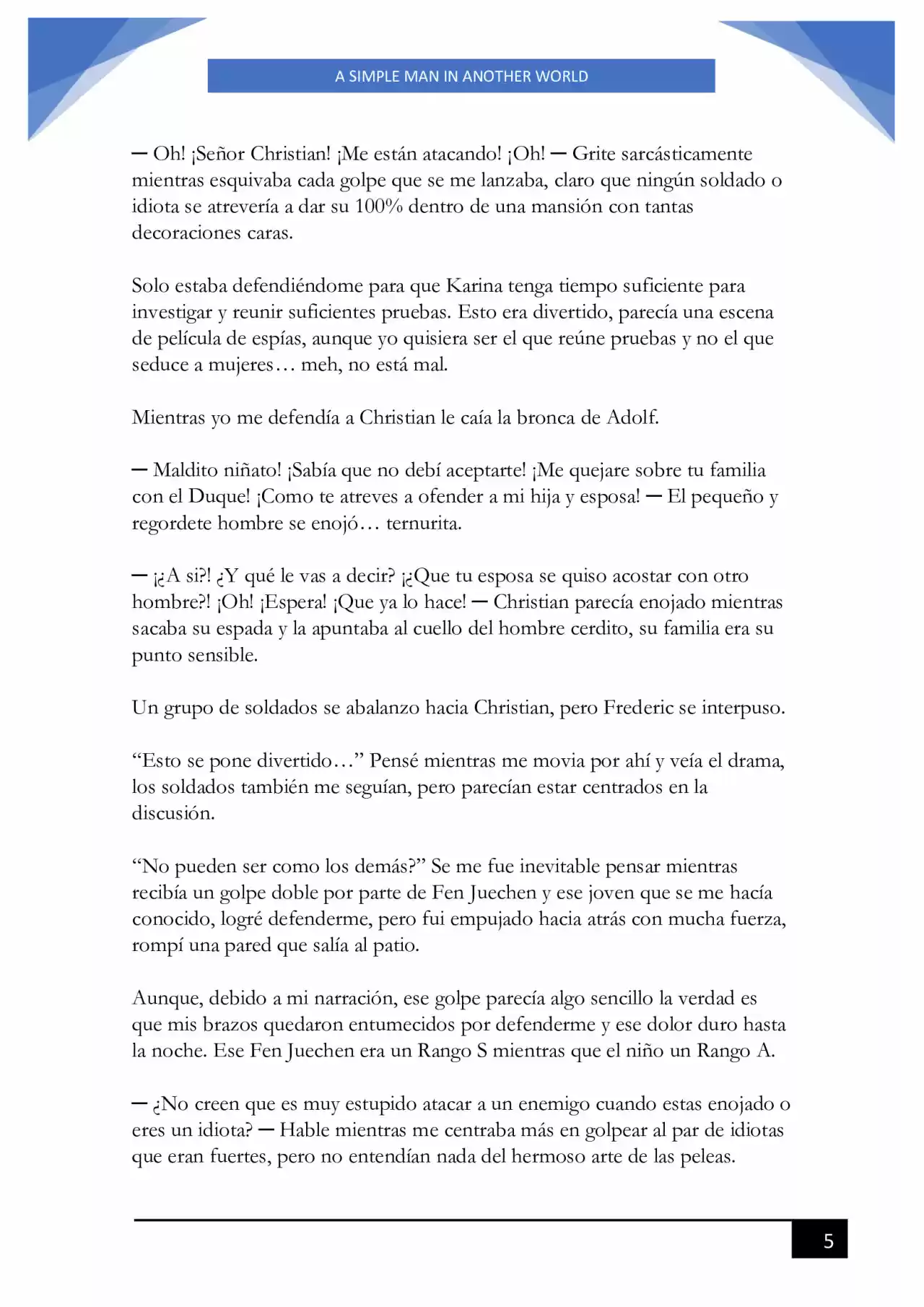 A Simple Man In Another World (Novela) - Capítulo 113 - Página 5 - LectorTMOo