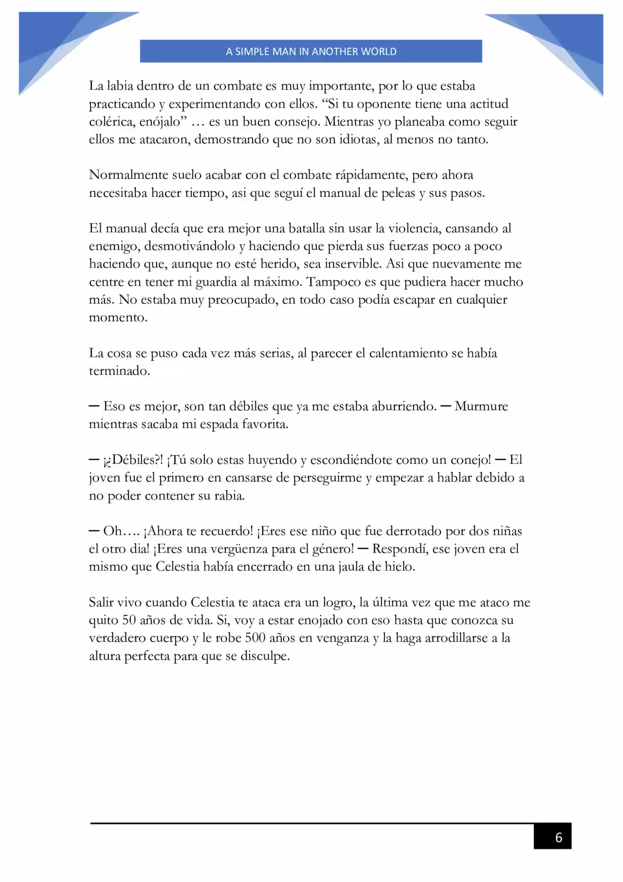 A Simple Man In Another World (Novela) - Capítulo 113 - Página 6 - LectorTMOo