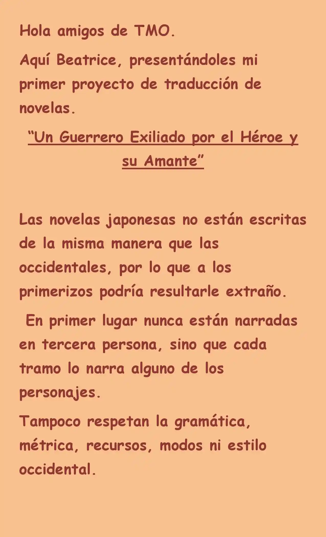 A Warrior Exiled By The Hero And His Lover - Capítulo - Página 1 - LectorTMOo