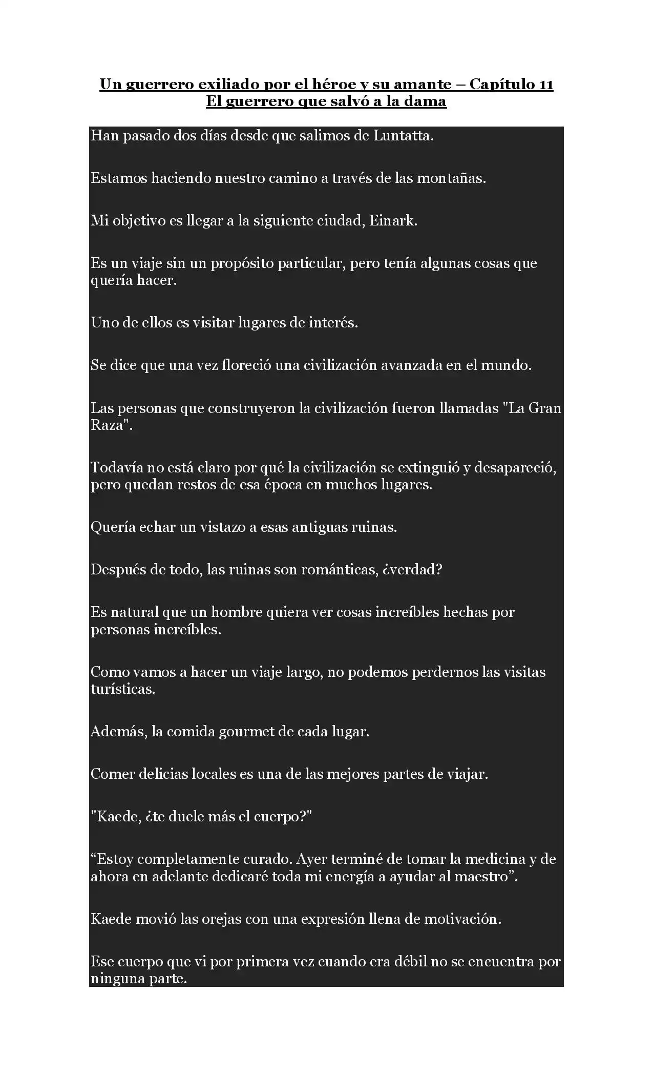 A Warrior Exiled By The Hero And His Lover - Capítulo 11 - Página 1 - LectorTMOo