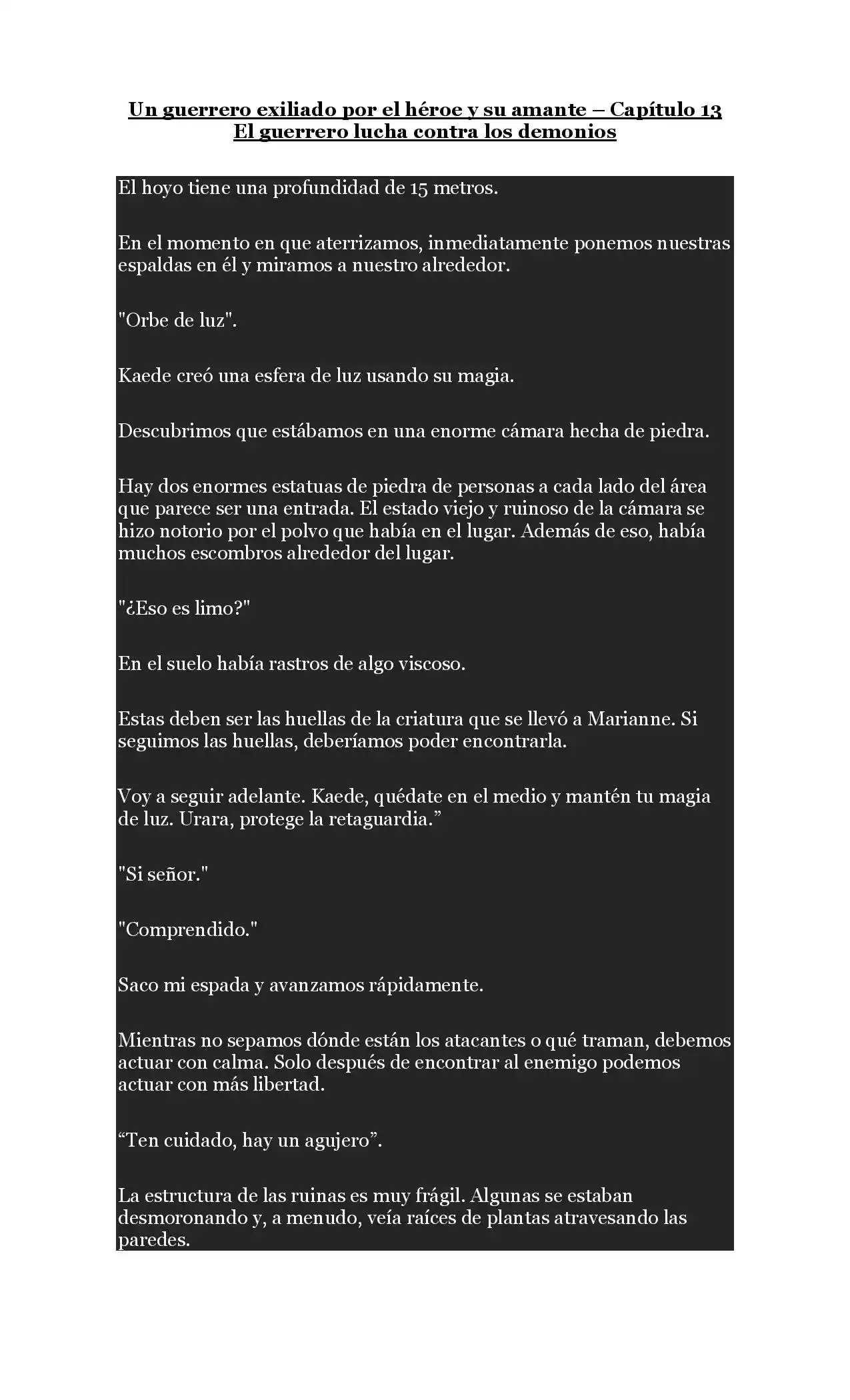A Warrior Exiled By The Hero And His Lover - Capítulo 13 - Página 1 - LectorTMOo
