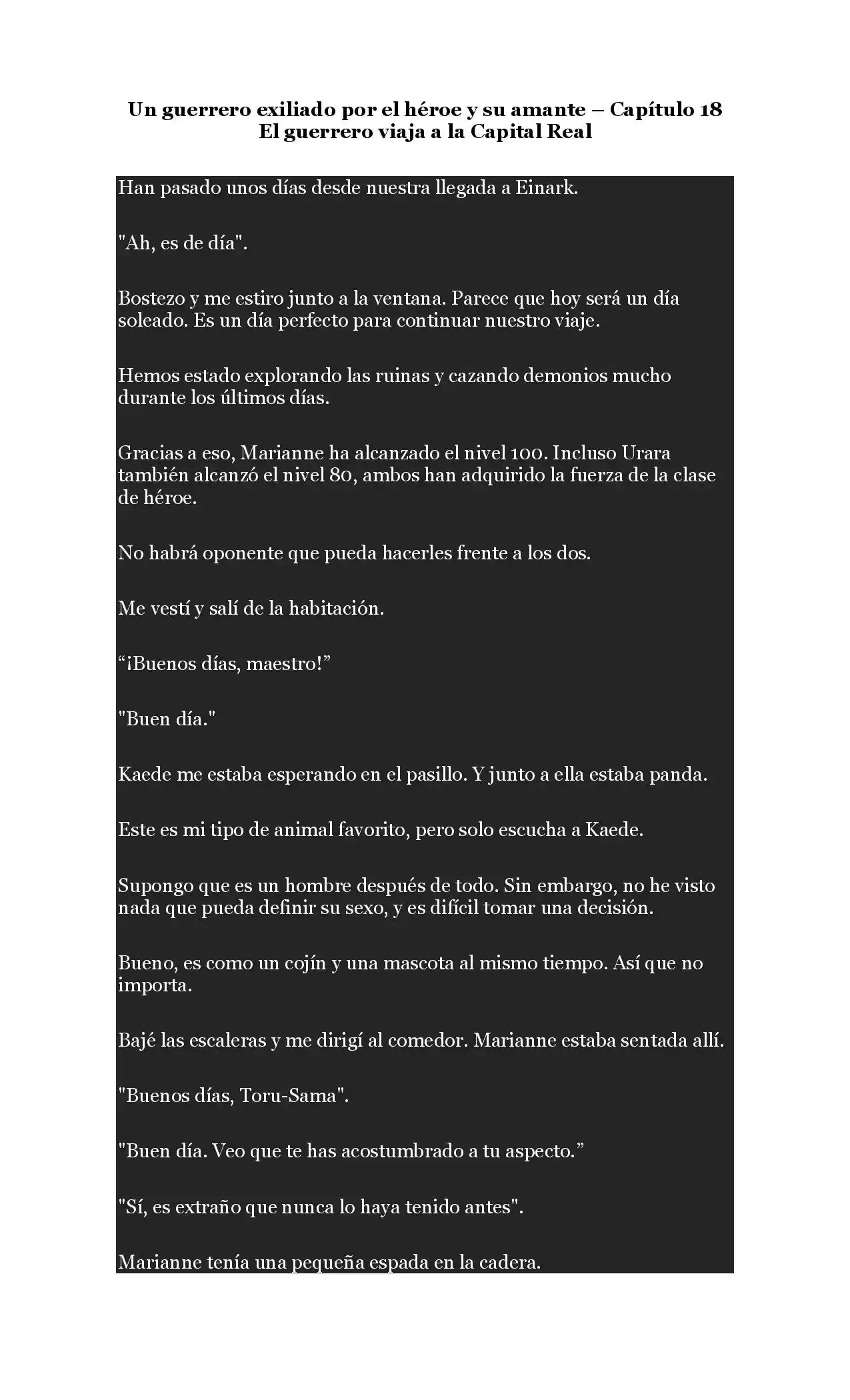 A Warrior Exiled By The Hero And His Lover - Capítulo 18 - Página 1 - LectorTMOo