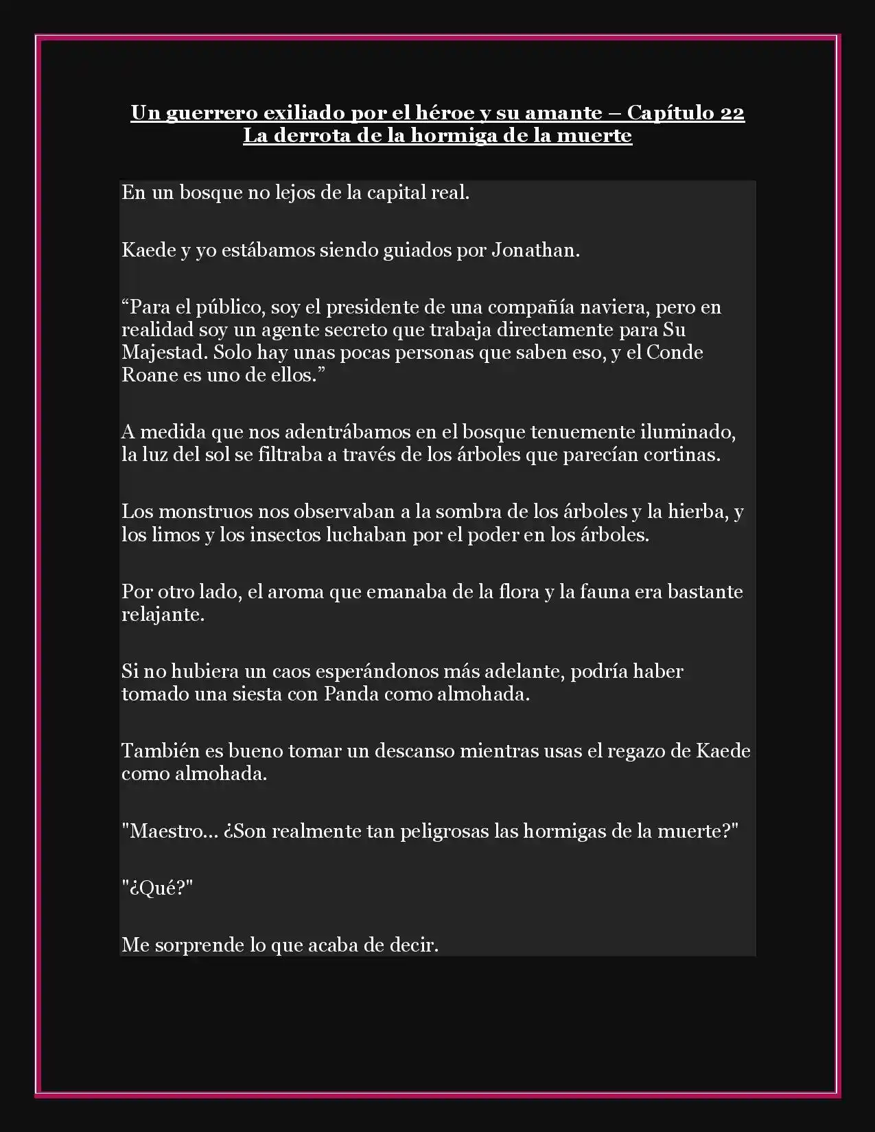 A Warrior Exiled By The Hero And His Lover - Capítulo 22 - Página 1 - LectorTMOo