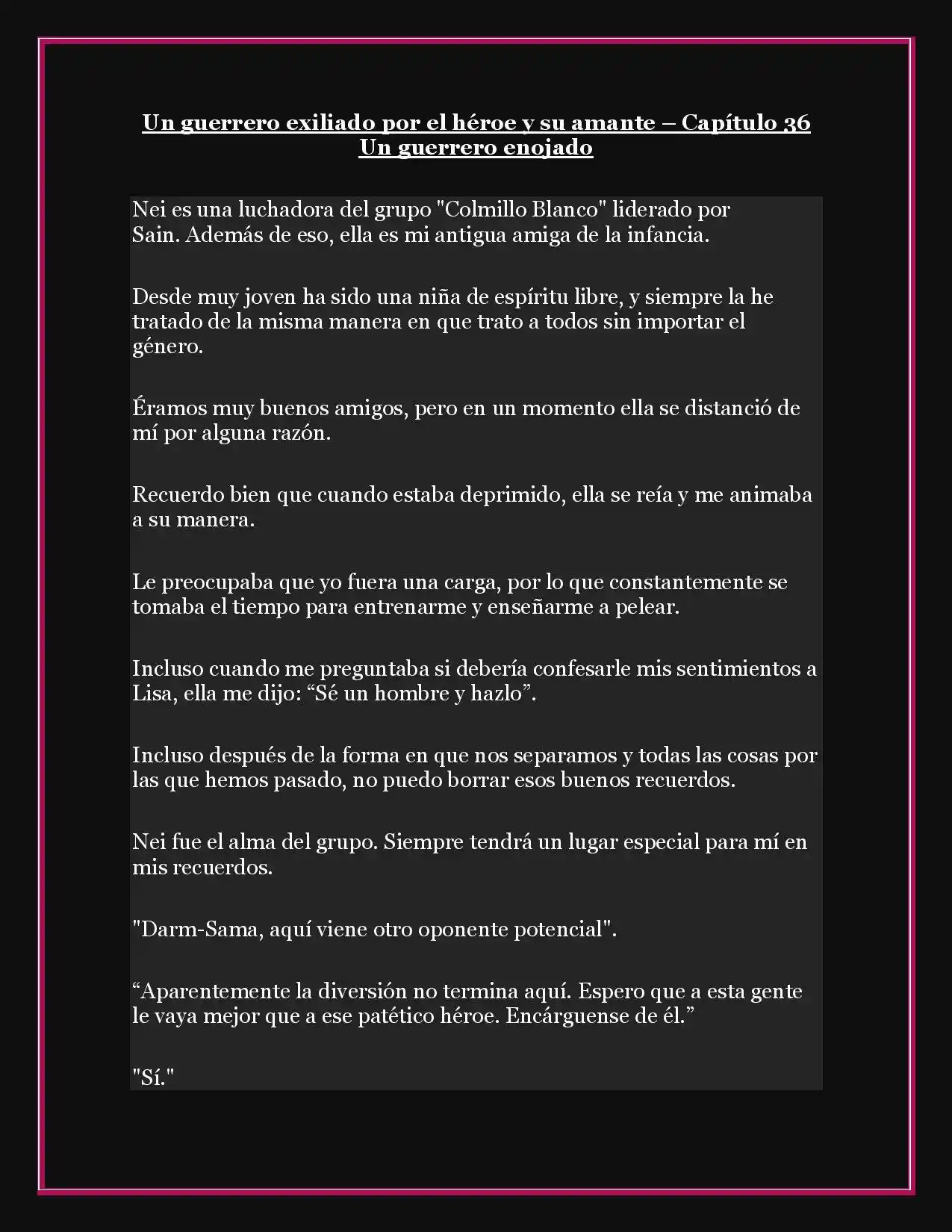 A Warrior Exiled By The Hero And His Lover - Capítulo 36 - Página 1 - LectorTMOo