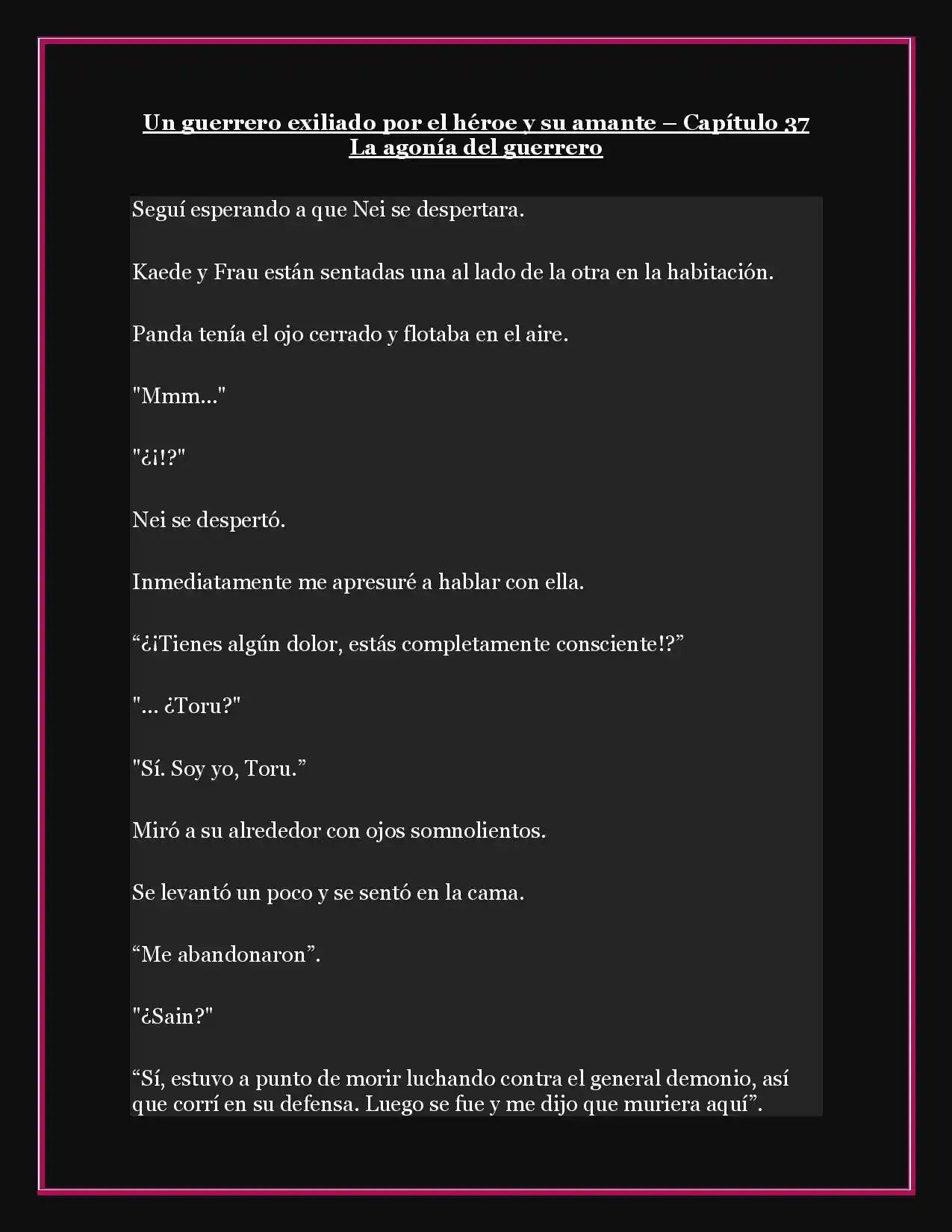 A Warrior Exiled By The Hero And His Lover - Capítulo 37 - Página 1 - LectorTMOo