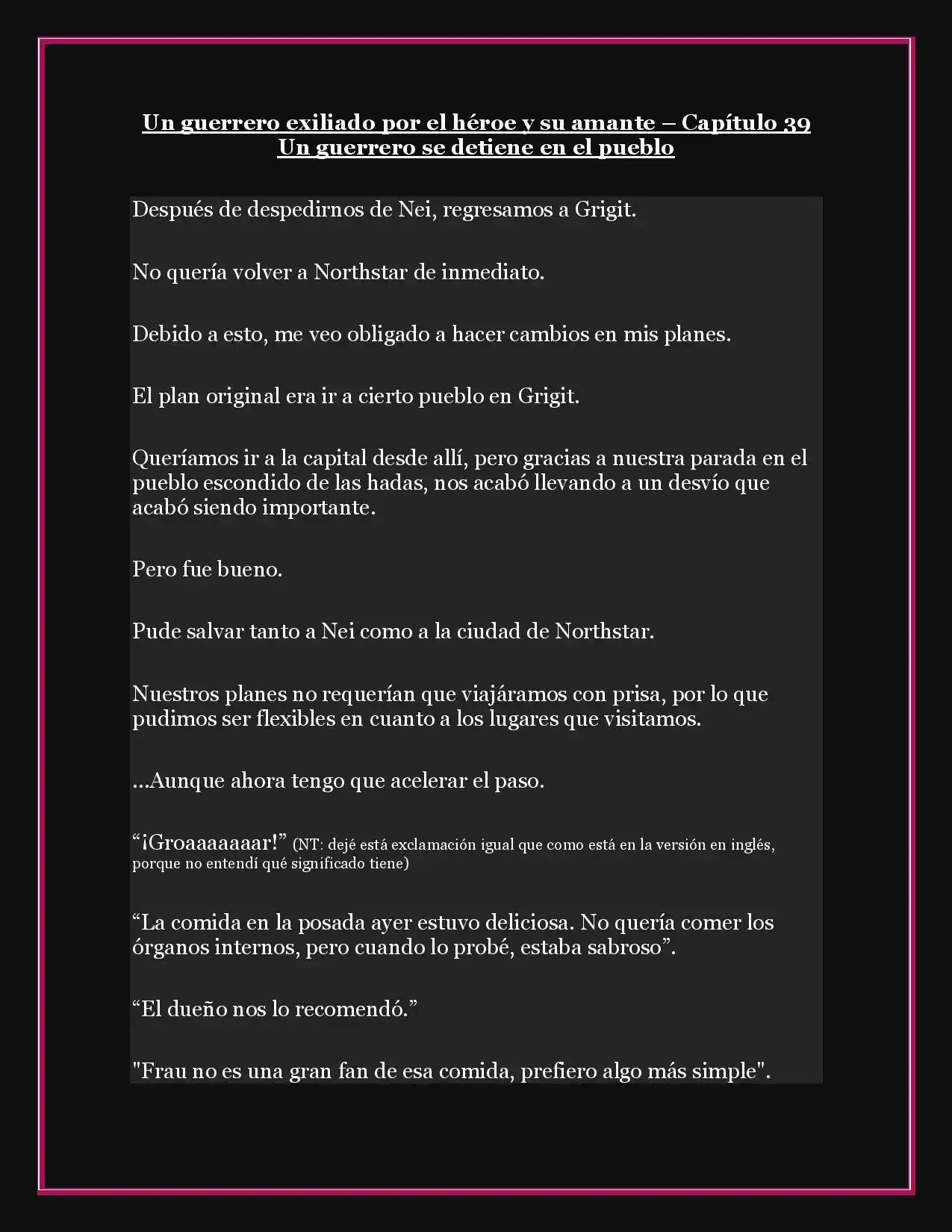 A Warrior Exiled By The Hero And His Lover - Capítulo 39 - Página 1 - LectorTMOo