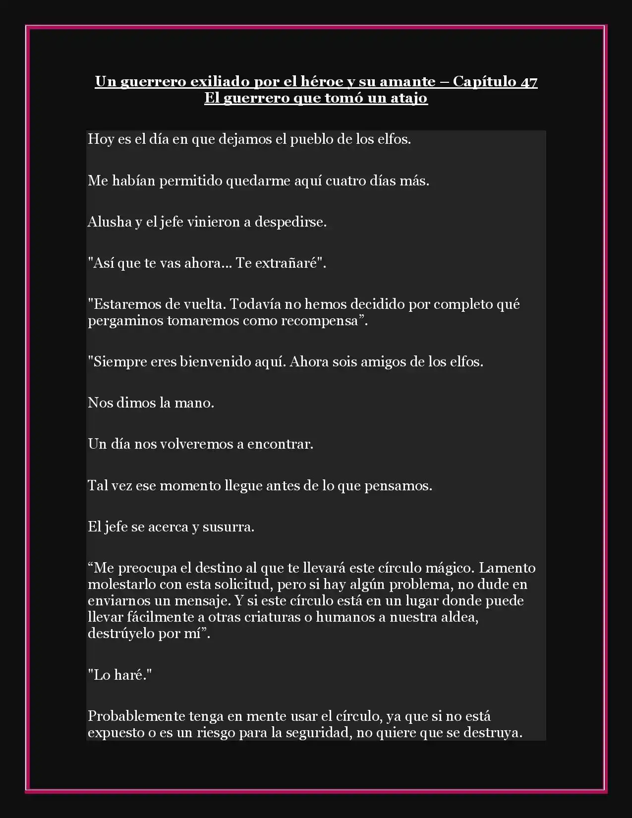 A Warrior Exiled By The Hero And His Lover - Capítulo 47 - Página 1 - LectorTMOo