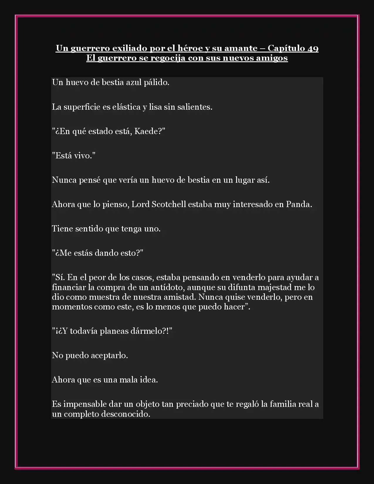 A Warrior Exiled By The Hero And His Lover - Capítulo 49 - Página 1 - LectorTMOo