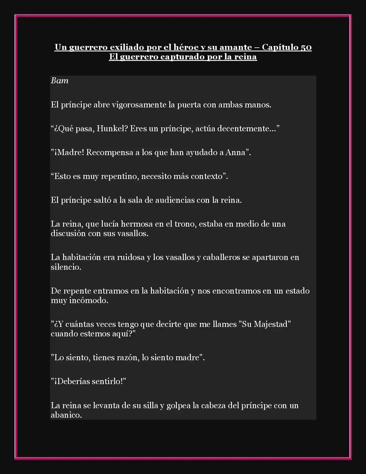 A Warrior Exiled By The Hero And His Lover - Capítulo 50 - Página 1 - LectorTMOo