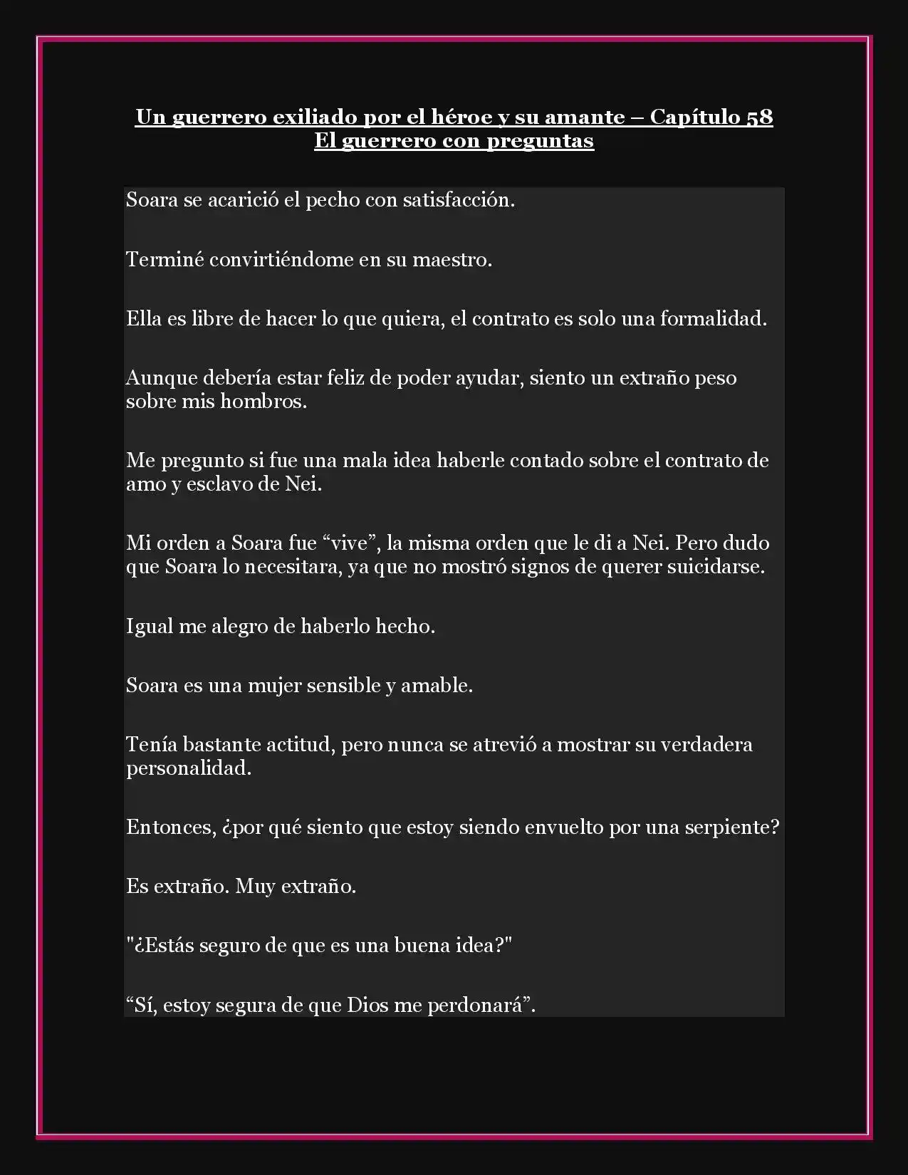 A Warrior Exiled By The Hero And His Lover - Capítulo 58 - Página 1 - LectorTMOo