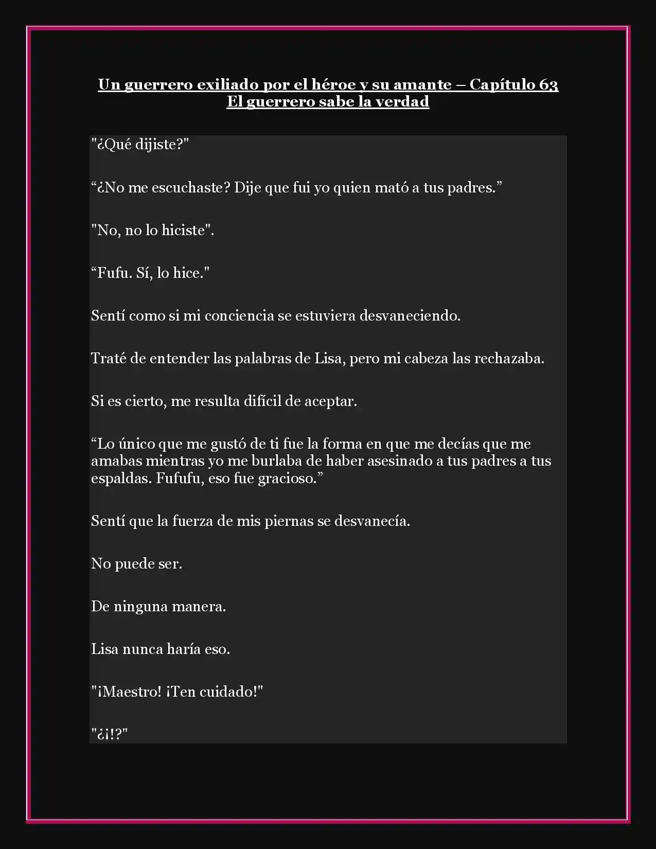A Warrior Exiled By The Hero And His Lover - Capítulo 63 - Página 3 - LectorTMOo