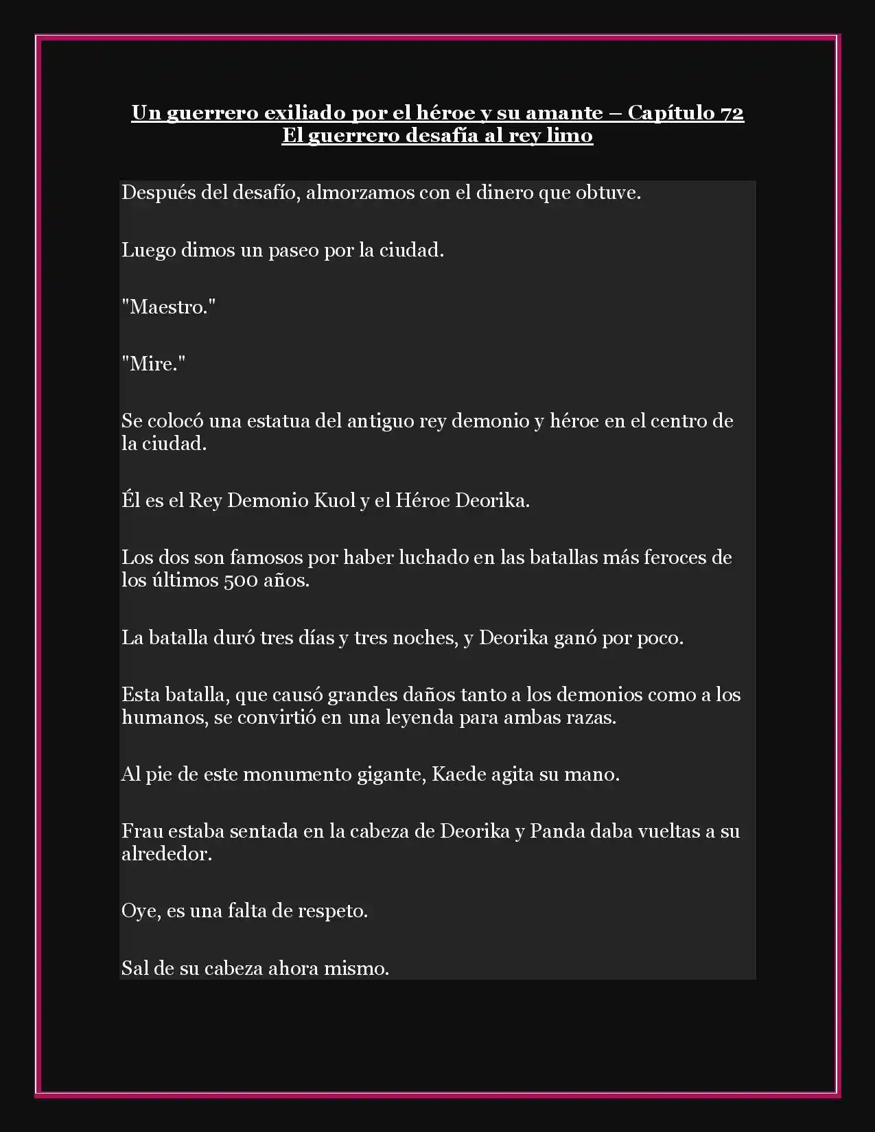 A Warrior Exiled By The Hero And His Lover - Capítulo 72 - Página 3 - LectorTMOo