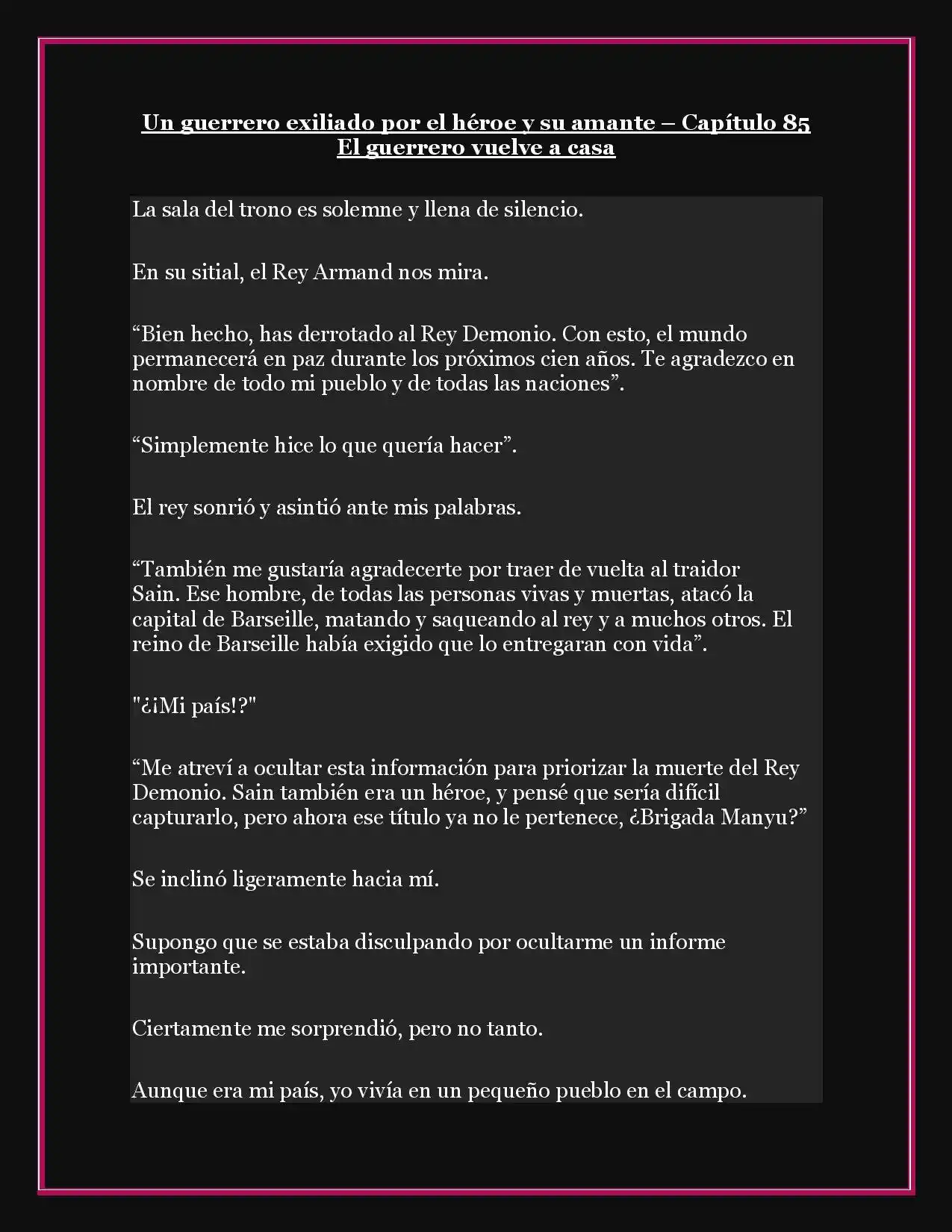 A Warrior Exiled By The Hero And His Lover - Capítulo 85 - Página 3 - LectorTMOo