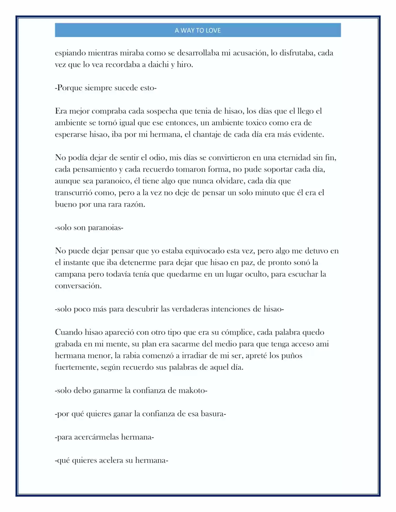 A Way To Love (Novela) - Capítulo 5 - Página 2 - LectorTMOo