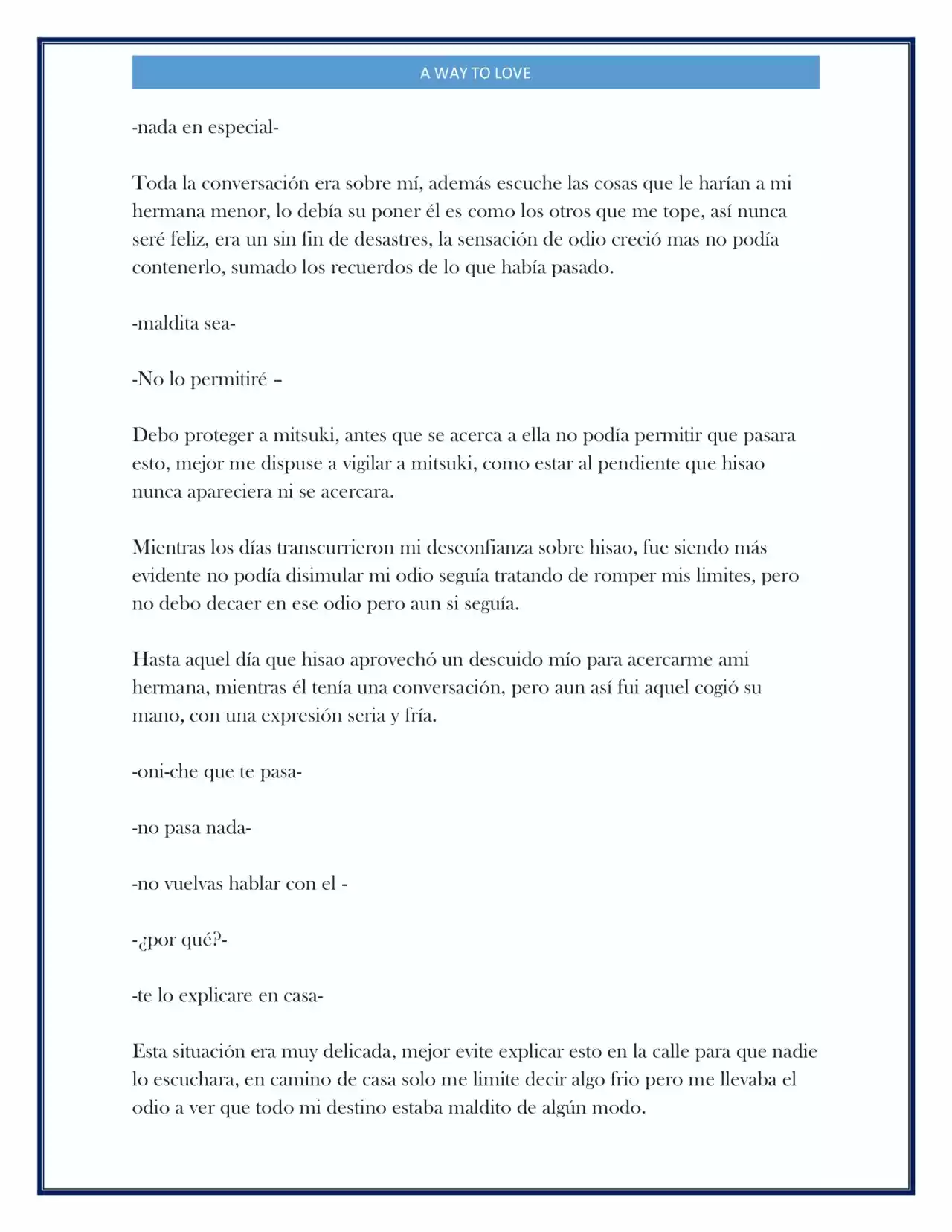 A Way To Love (Novela) - Capítulo 5 - Página 3 - LectorTMOo