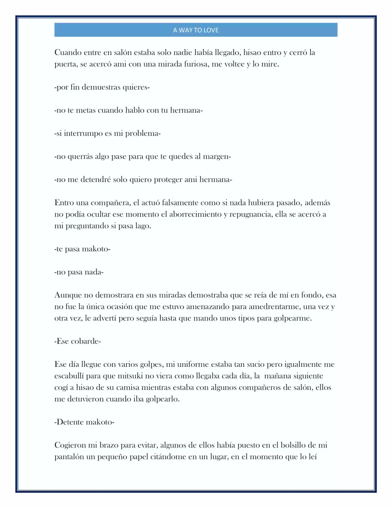 A Way To Love (Novela) - Capítulo 5 - Página 5 - LectorTMOo