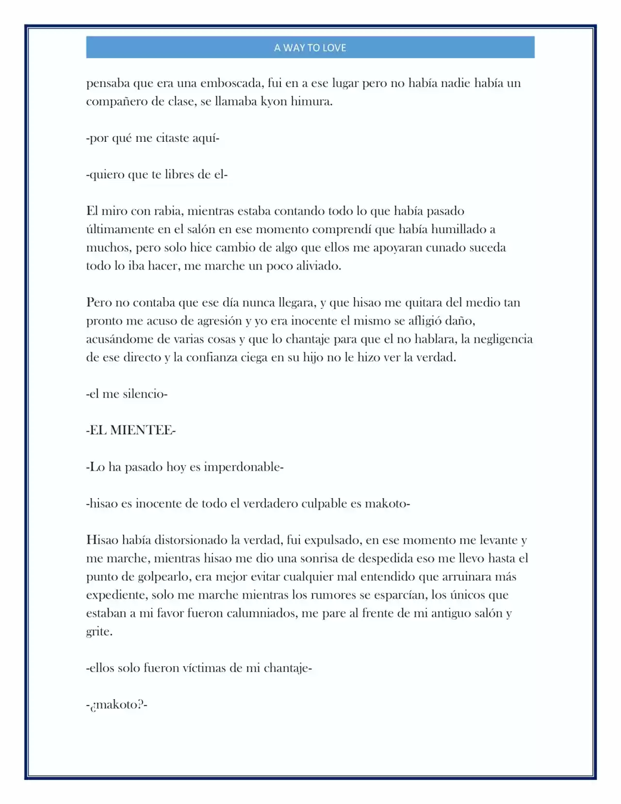 A Way To Love (Novela) - Capítulo 5 - Página 6 - LectorTMOo