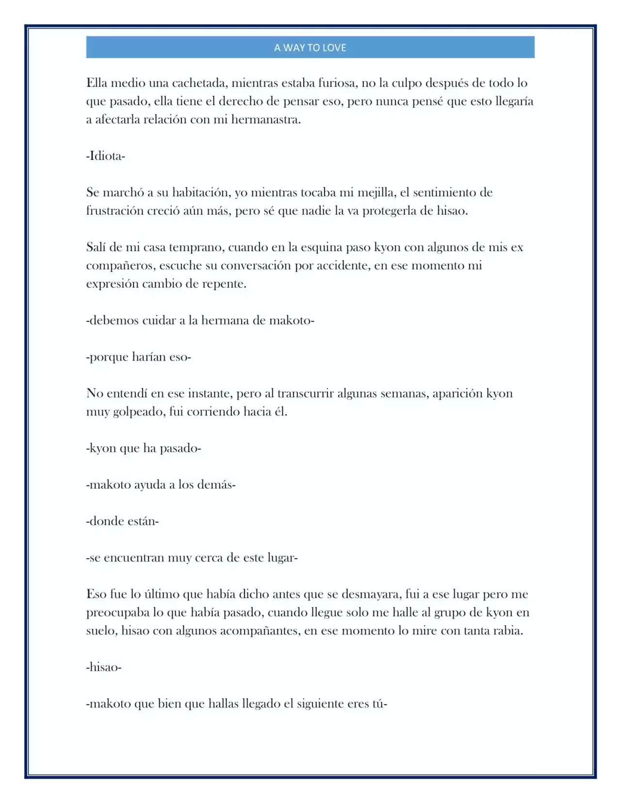 A Way To Love (Novela) - Capítulo 5 - Página 8 - LectorTMOo
