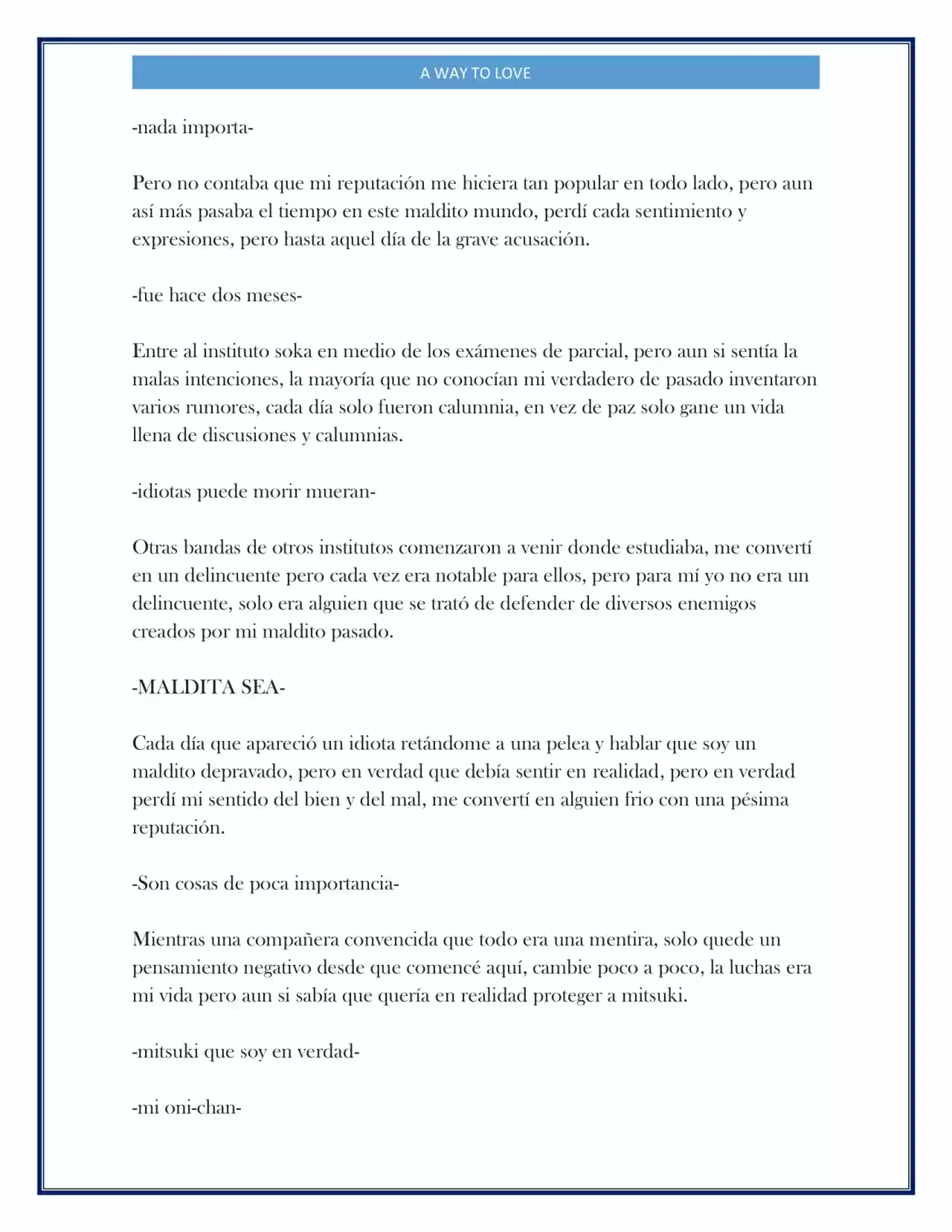 A Way To Love (Novela) - Capítulo 5 - Página 11 - LectorTMOo