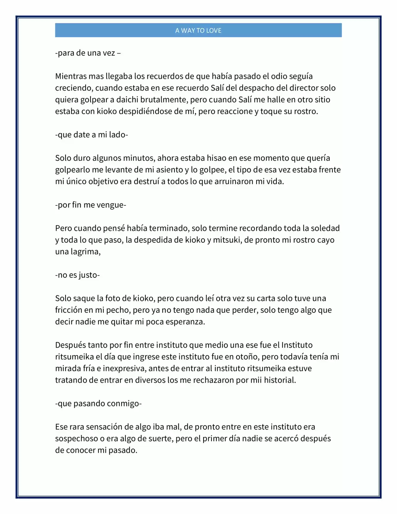 A Way To Love (Novela) - Capítulo 6 - Página 3 - LectorTMOo