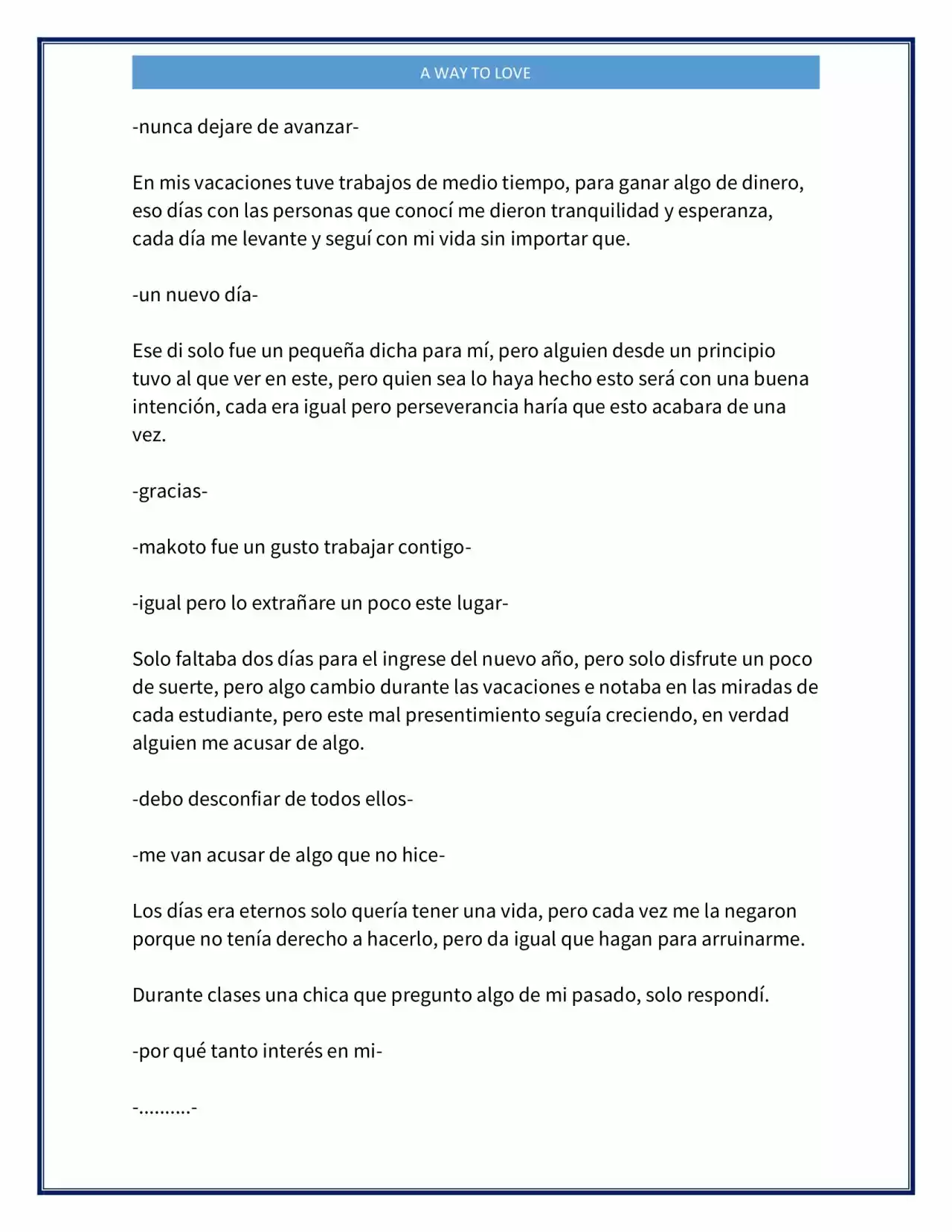 A Way To Love (Novela) - Capítulo 6 - Página 5 - LectorTMOo