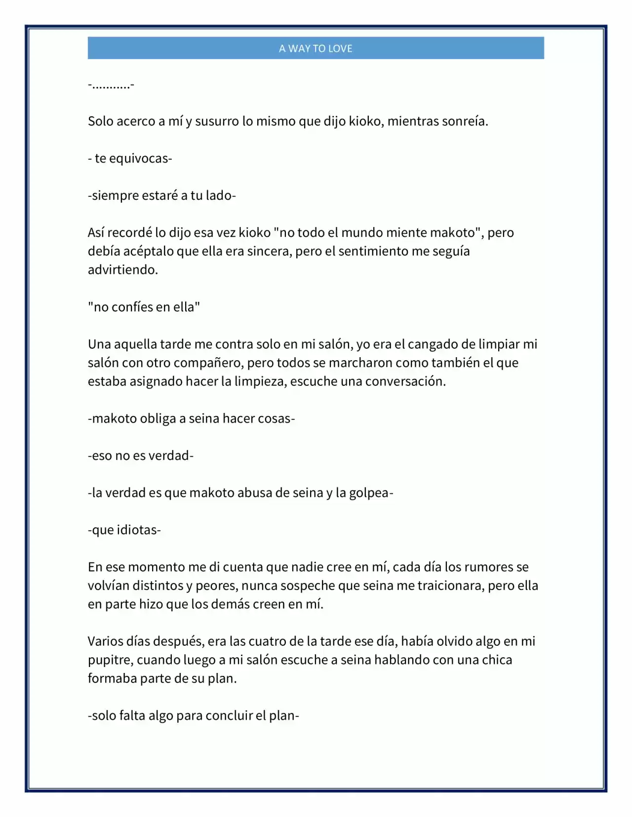 A Way To Love (Novela) - Capítulo 6 - Página 10 - LectorTMOo
