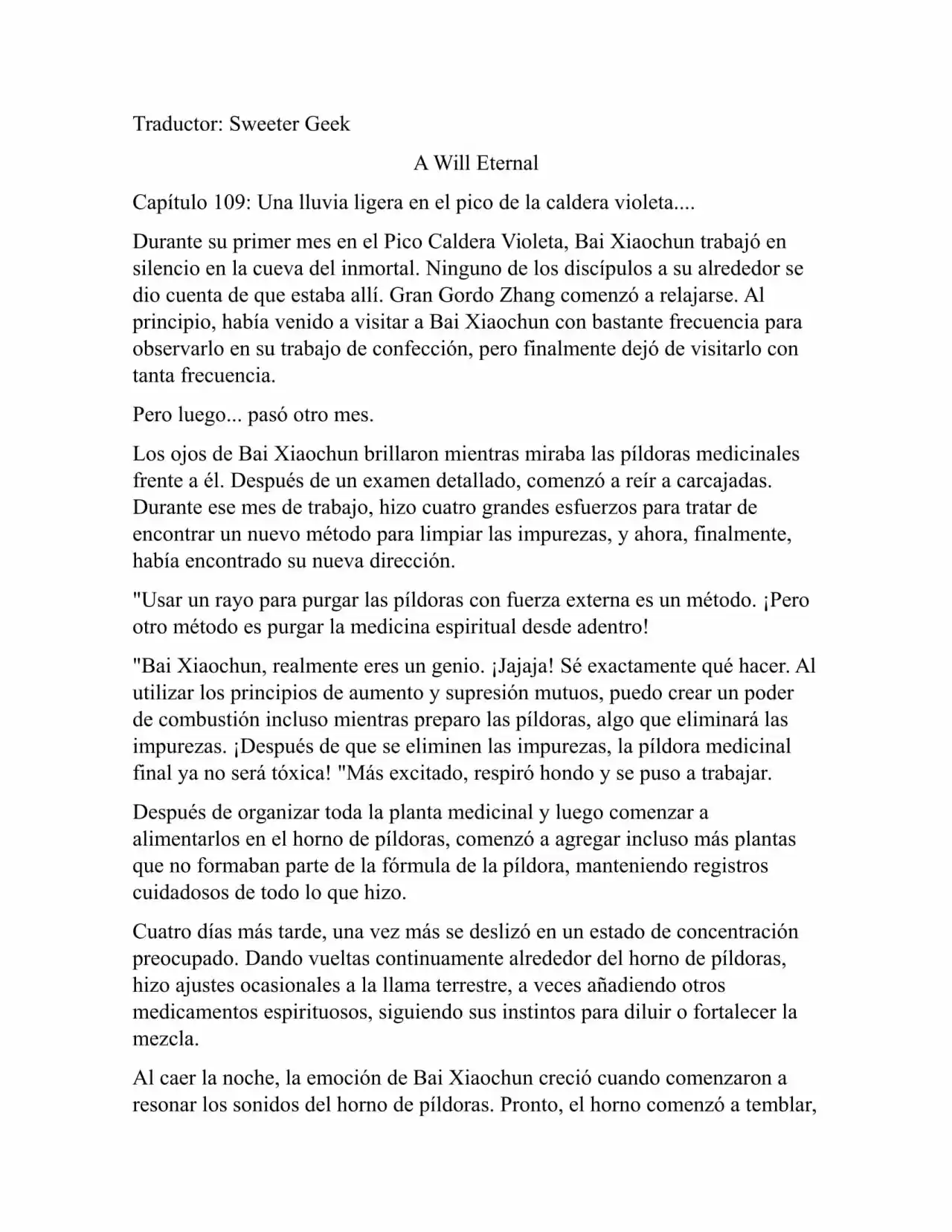 A Will Eternal (Novela) - Capítulo 109 - Página 1 - LectorTMOo