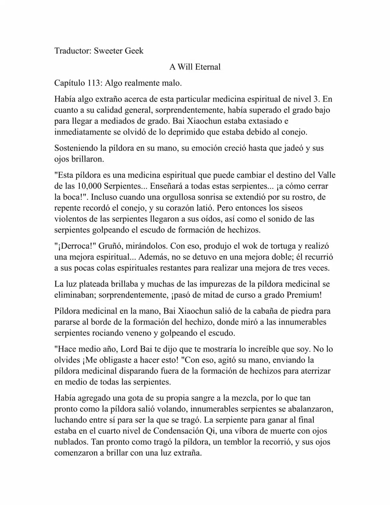 A Will Eternal (Novela) - Capítulo 113 - Página 1 - LectorTMOo