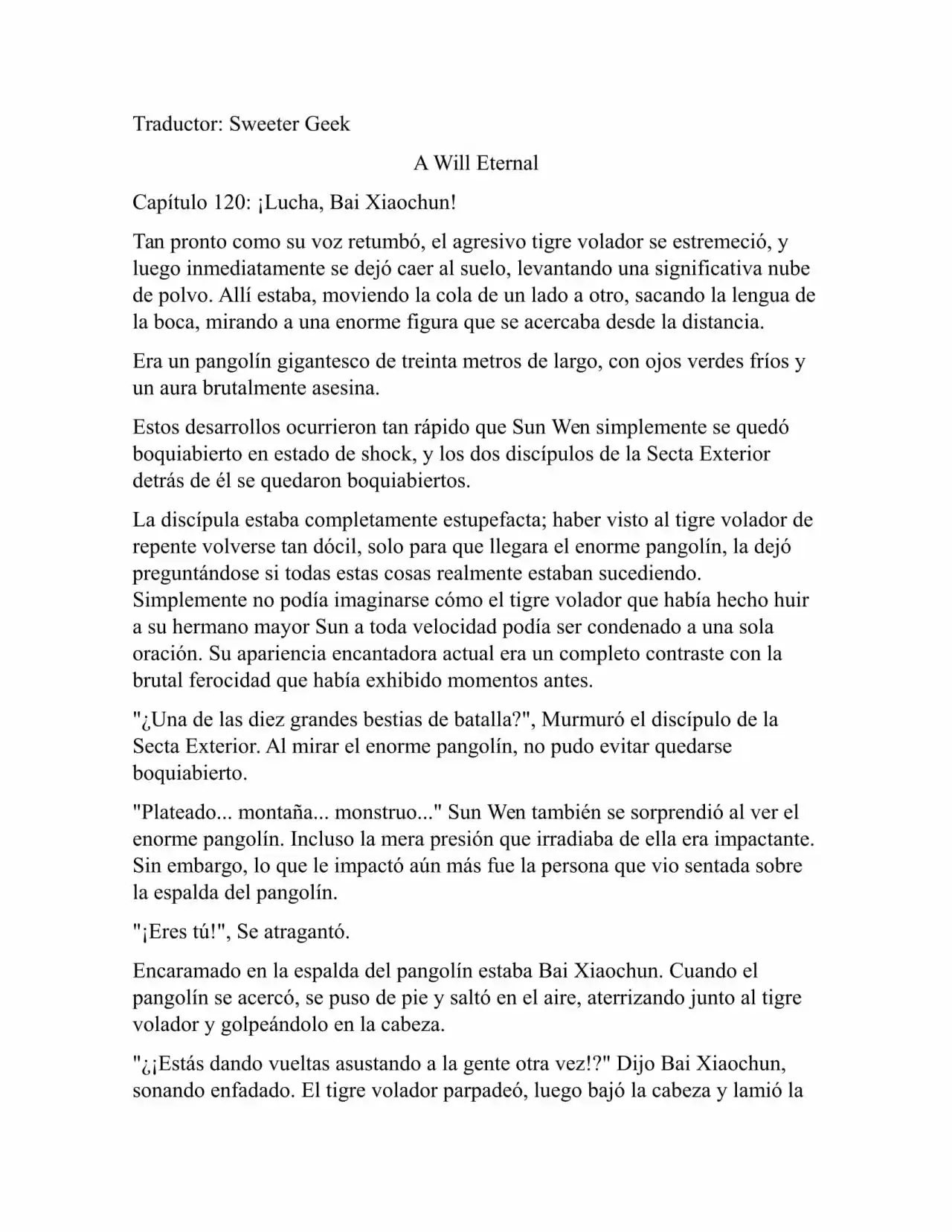 A Will Eternal (Novela) - Capítulo 120 - Página 1 - LectorTMOo