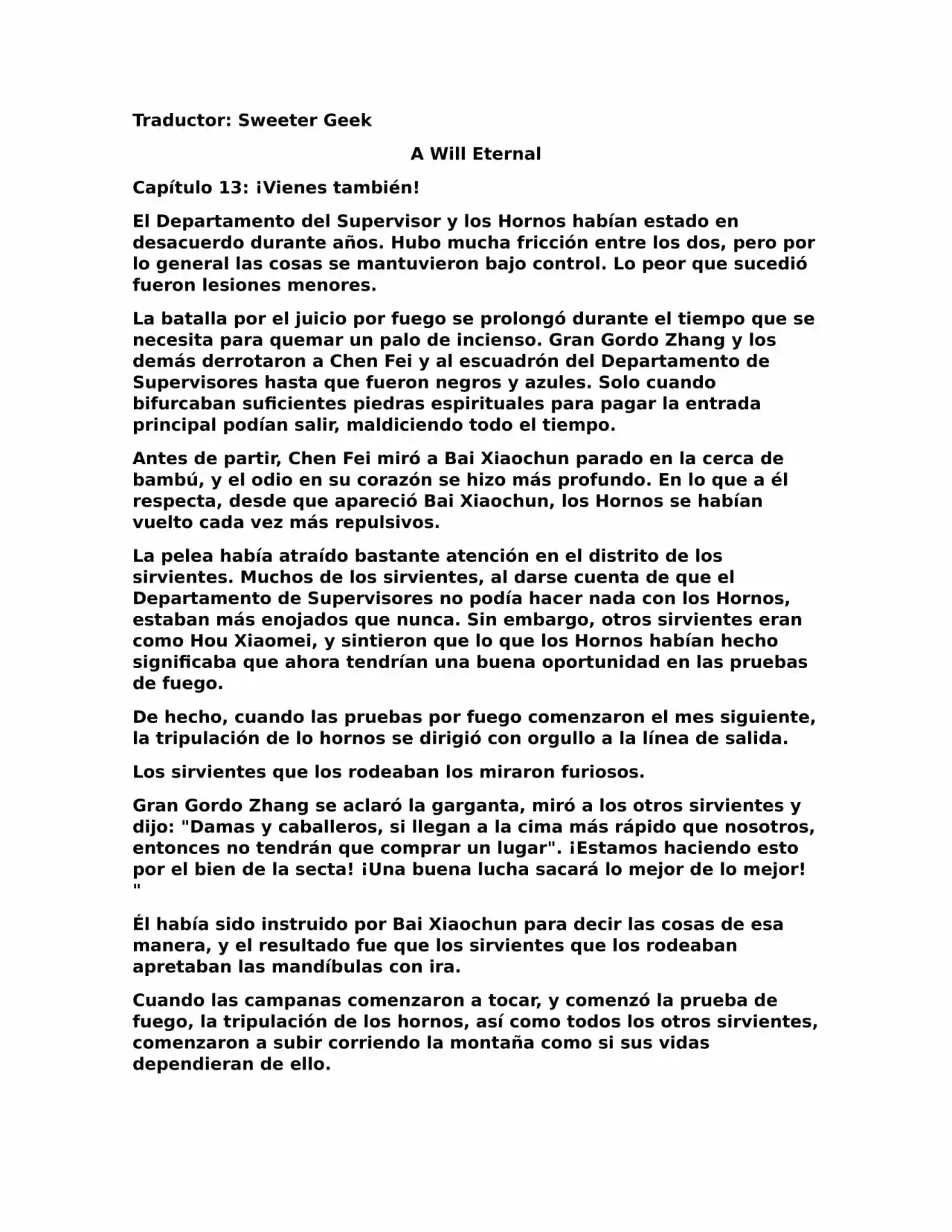 A Will Eternal (Novela) - Capítulo 13 - Página 1 - LectorTMOo